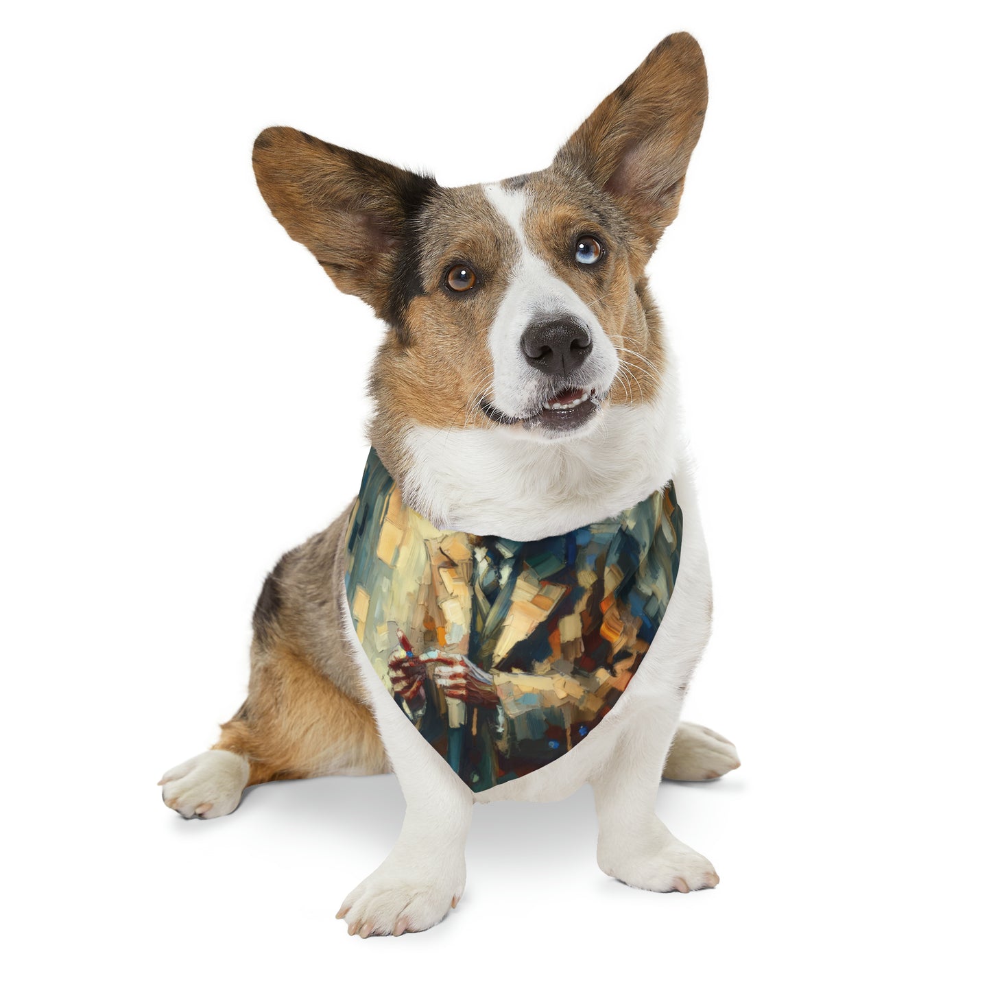 Urban Tachism Encounter Pet Bandana Collar