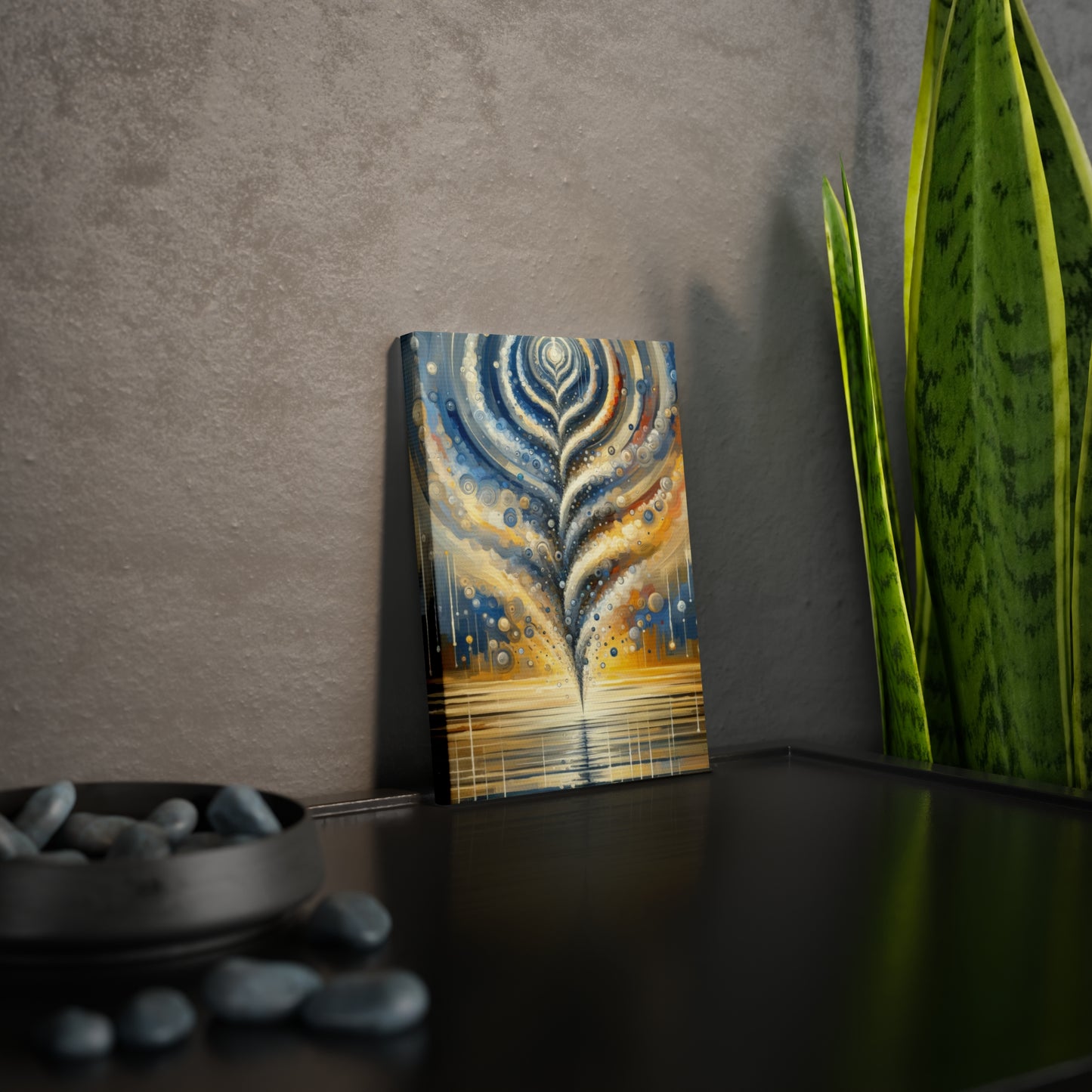 Ripple Effect Abstraction Canvas Photo Tile