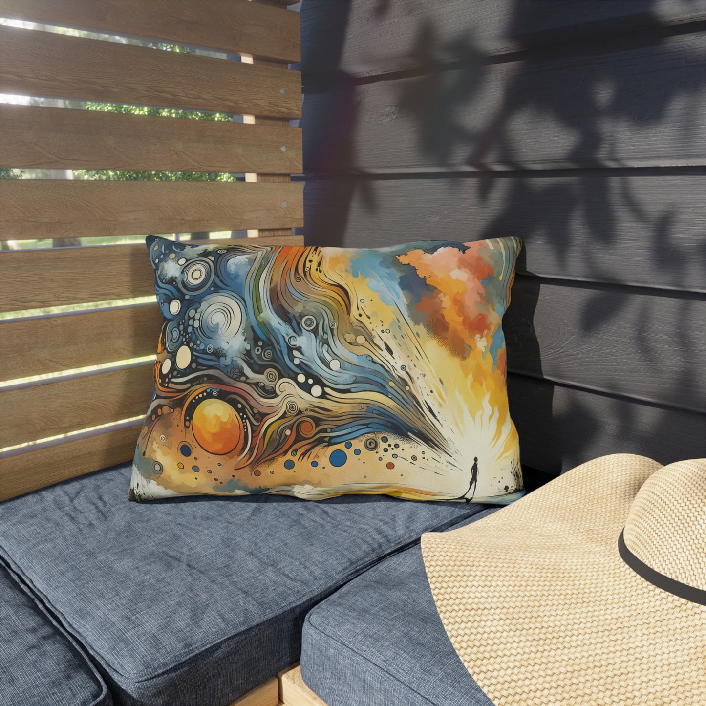 Intentional Awakening Reflection Outdoor Pillows
