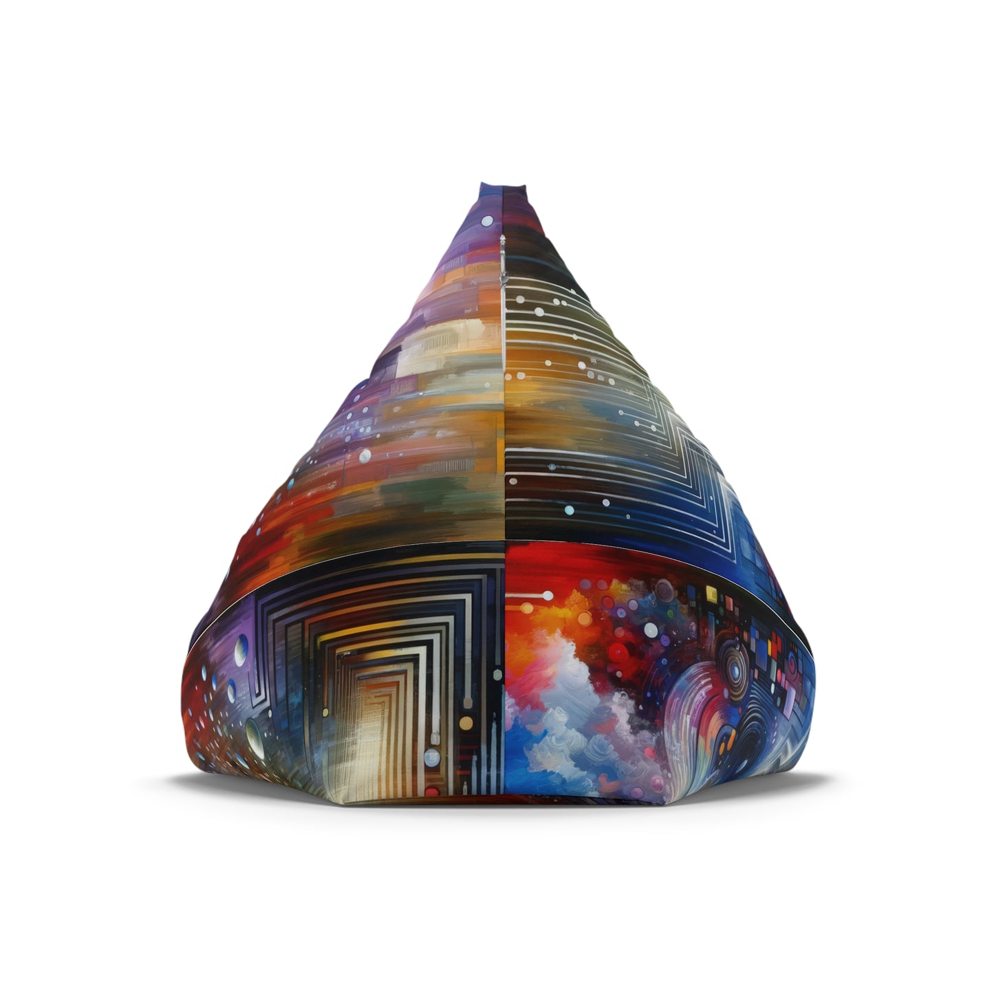 Abstract Technicolor Synthesis Bean Bag Chair Cover