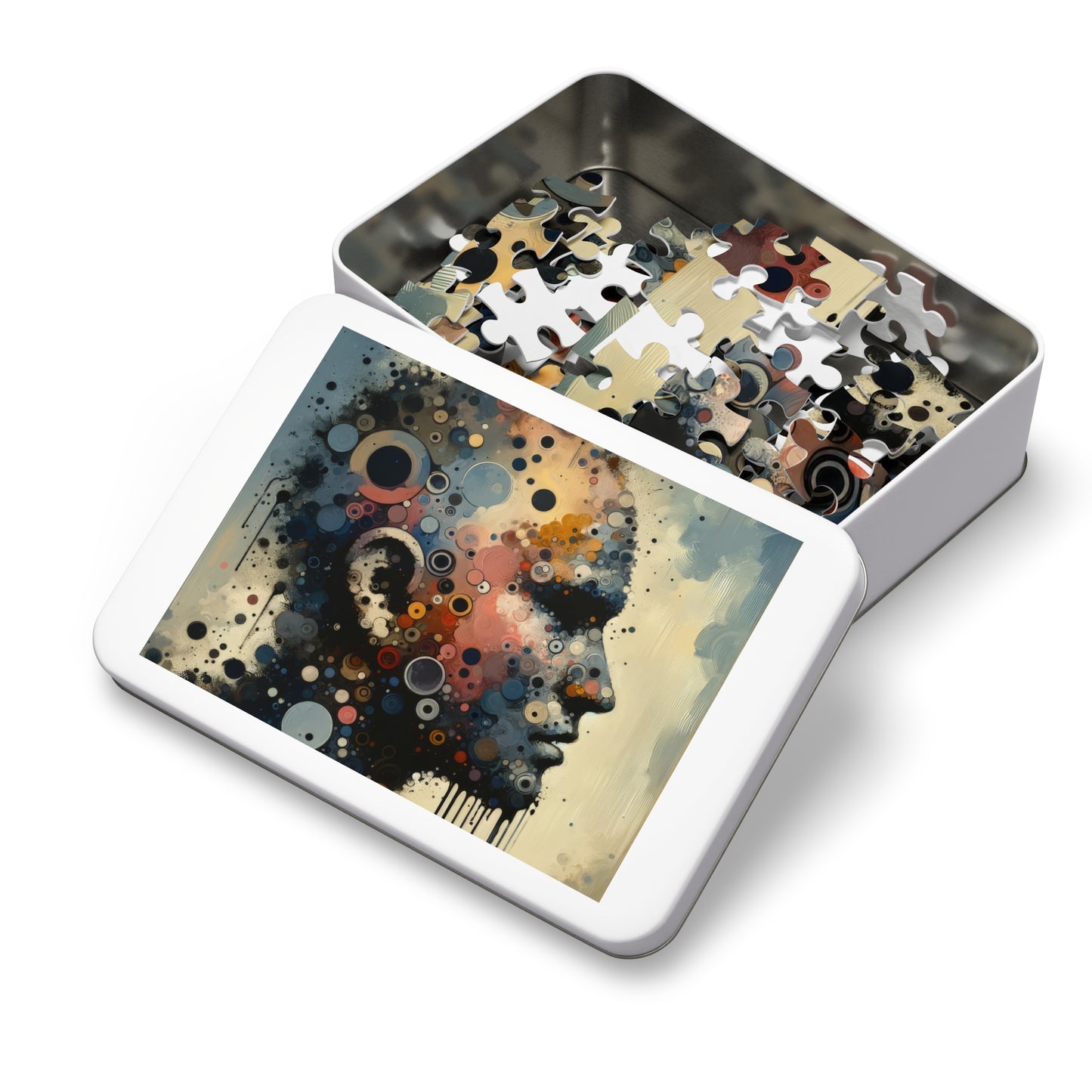 Reflective Tachism Contemplation Jigsaw Puzzle (30, 110, 252, 500,1000-Piece)