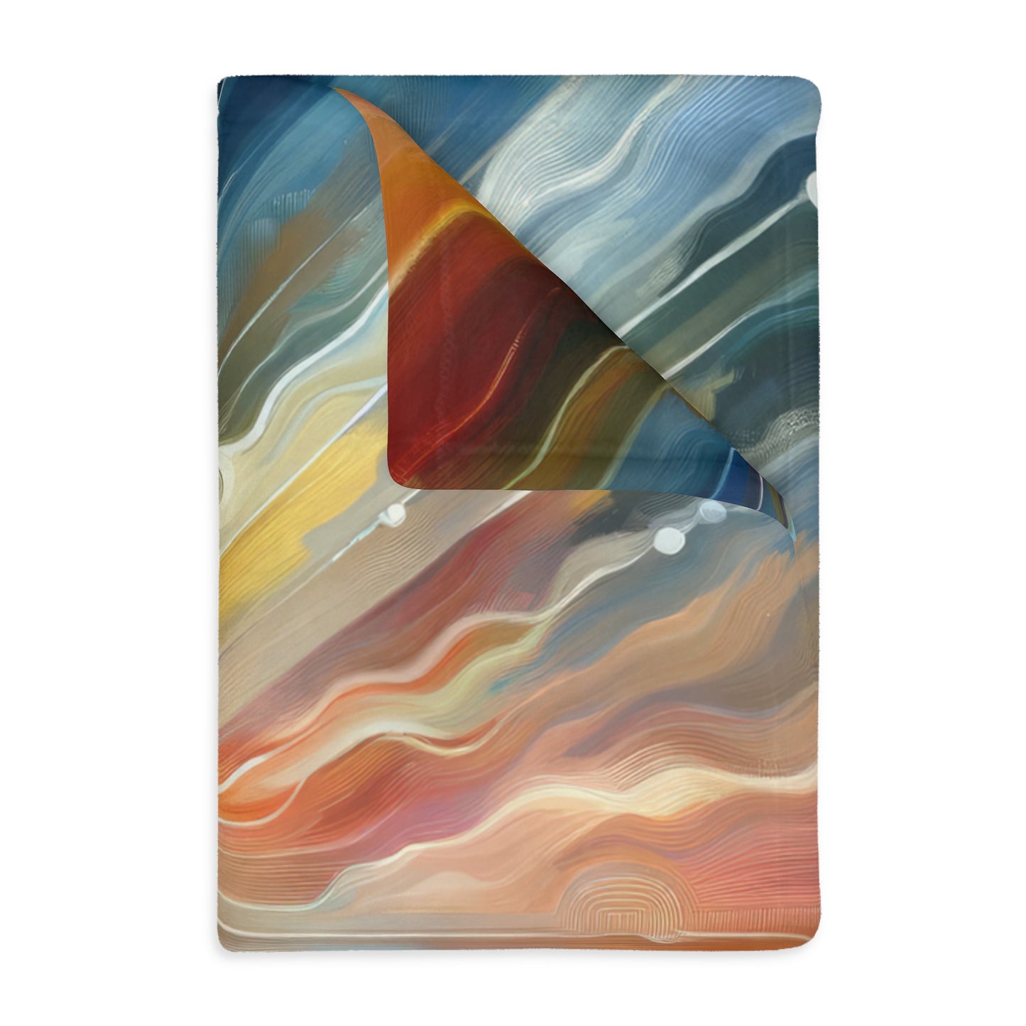 Rippling Community Dynamics Velveteen Microfiber Blanket (Two-sided print)