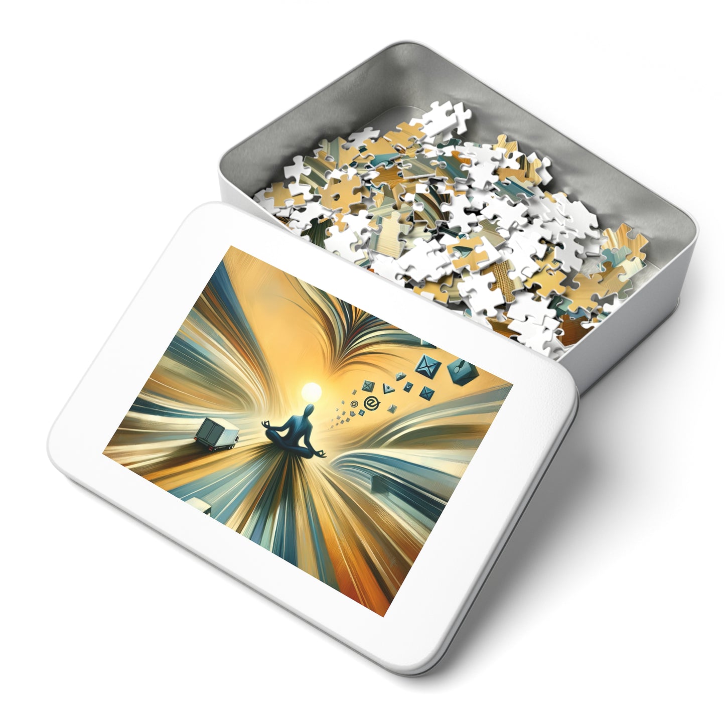 Meditative Commute Flow Jigsaw Puzzle (30, 110, 252, 500,1000-Piece)