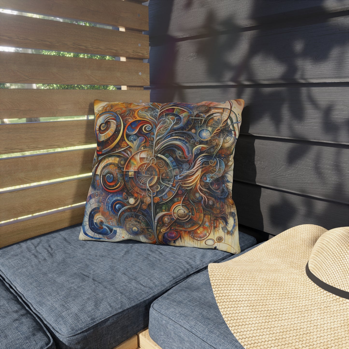 Ethos Web Abstract Outdoor Pillows