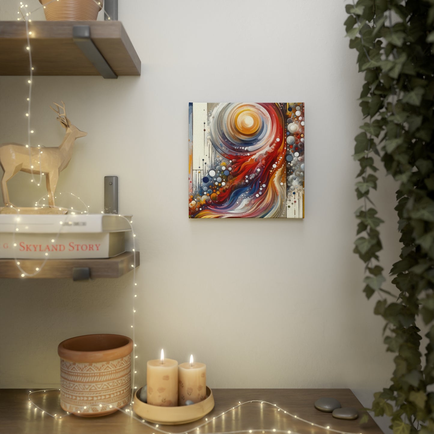 Harmonic Swirl Elegance Canvas Photo Tile