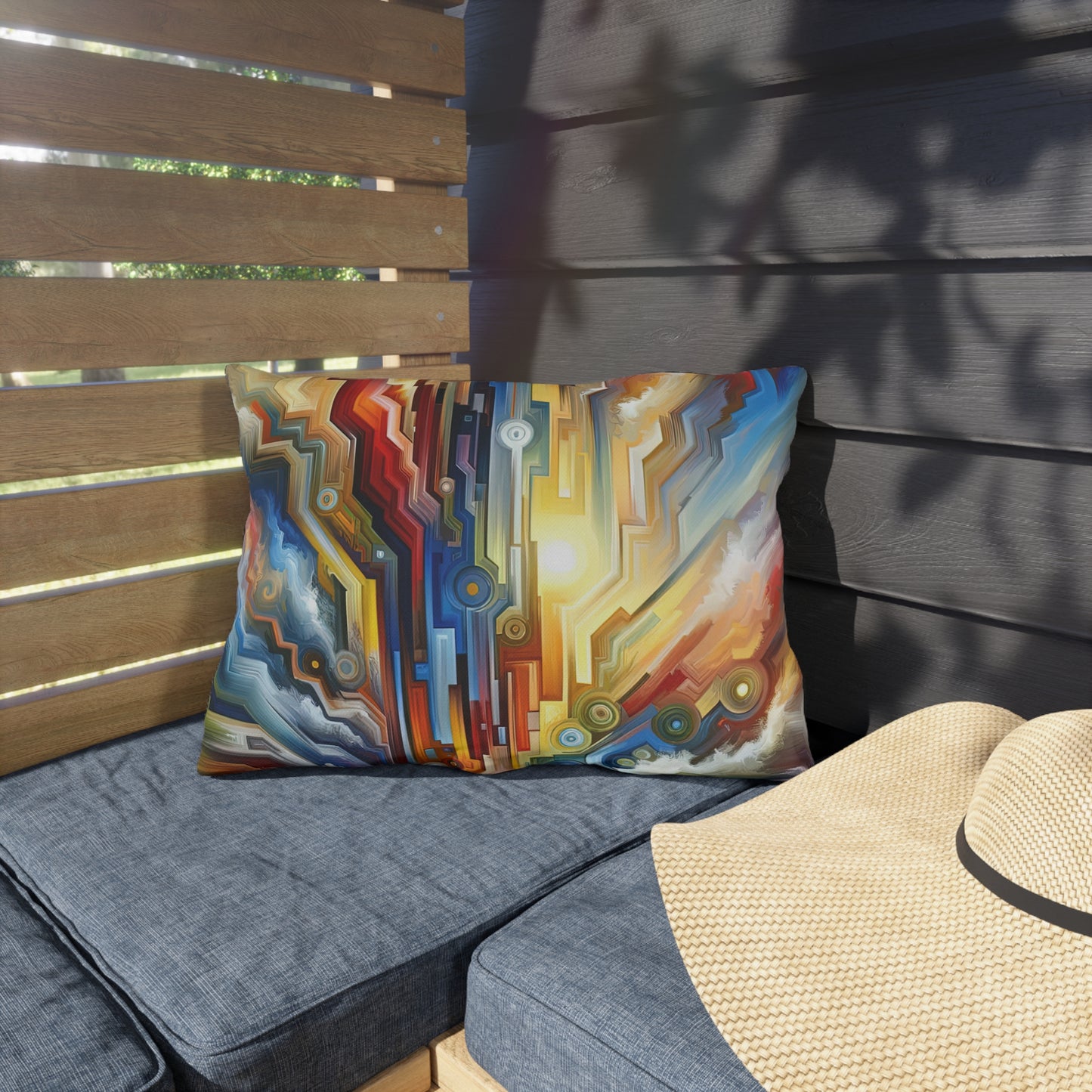 Unity Abstract Vibrancy Outdoor Pillows