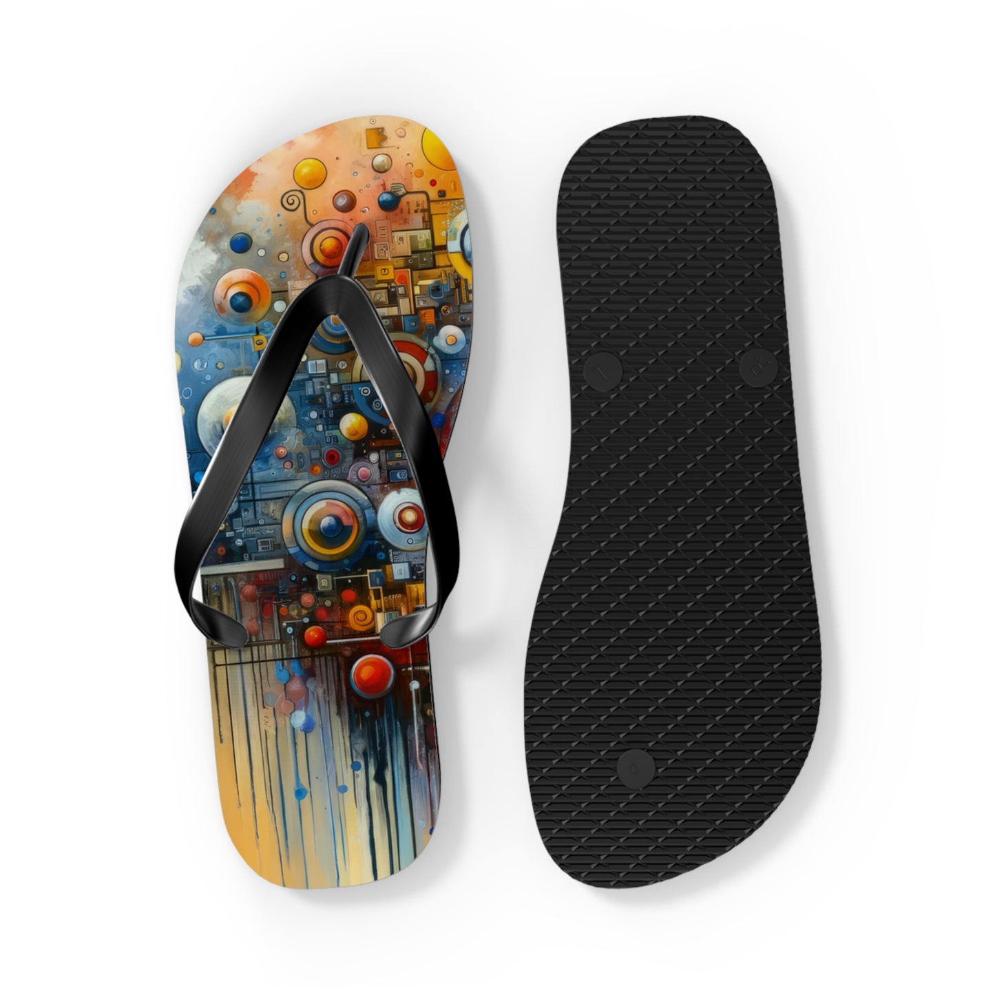 Connected Virtuality Canvas Flip Flops