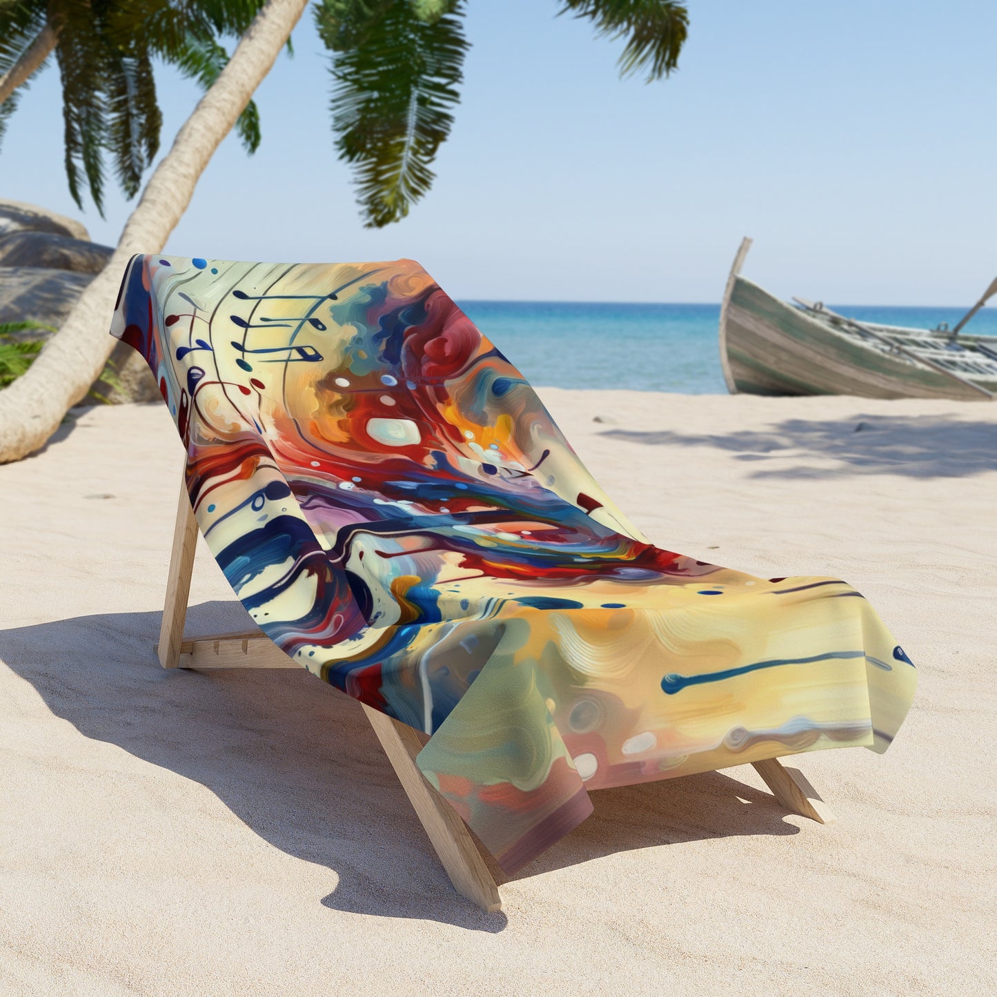 Harmonizing Melody Life Beach Towel