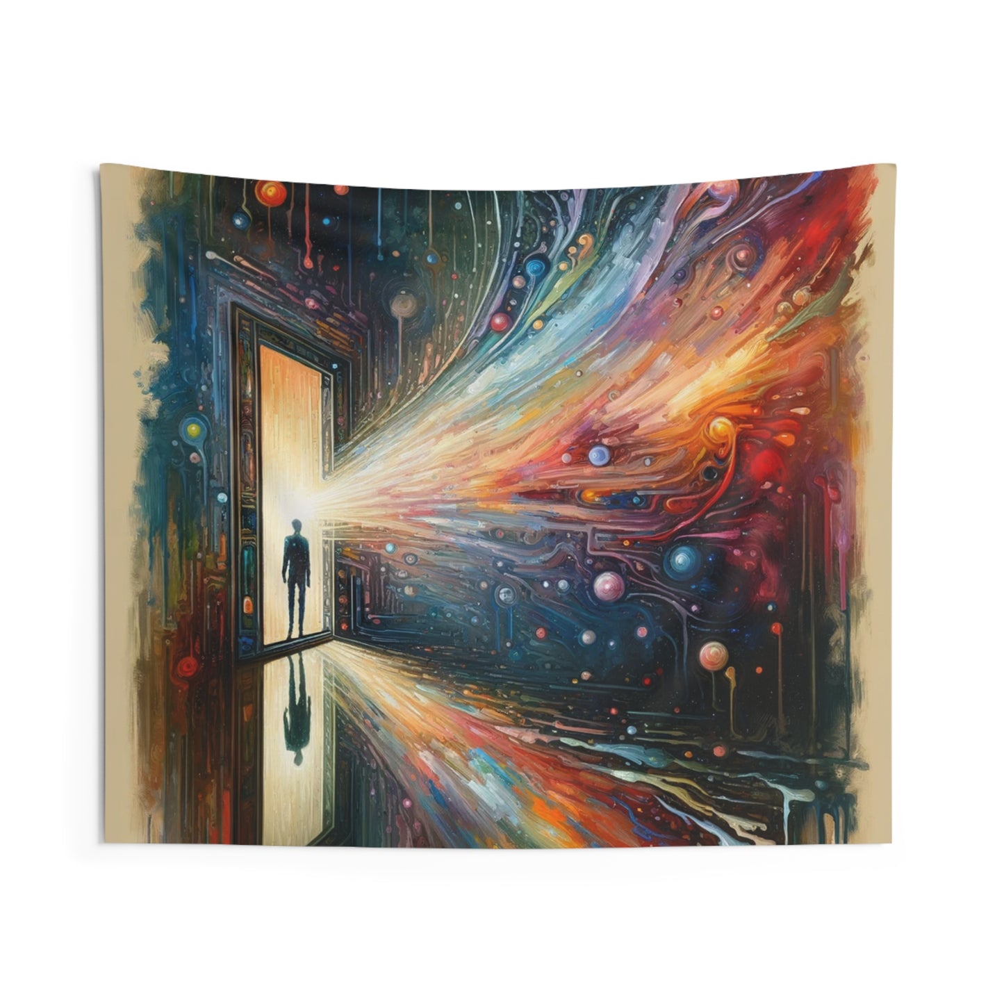 Mirror Wholeness Tachism Indoor Wall Tapestries