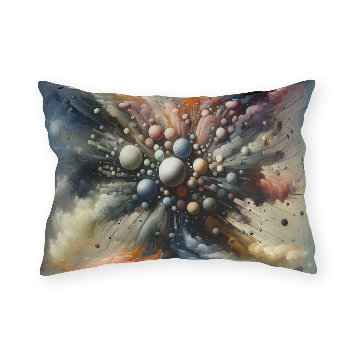 Impactful Deeds Ripple Outdoor Pillows