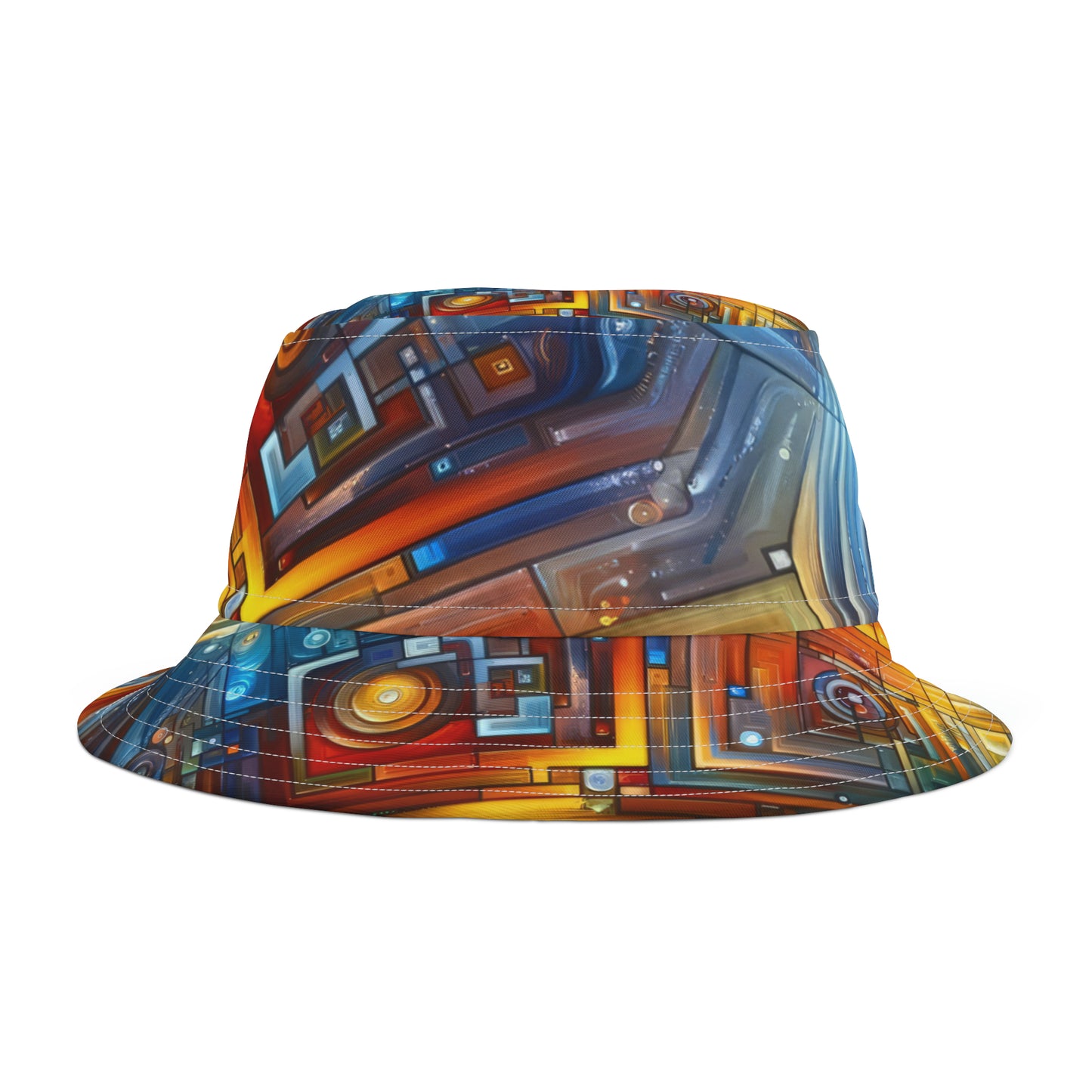 Digital Tachism Connectivity Bucket Hat (AOP)