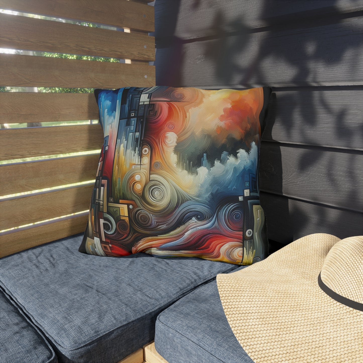 Tuning Essence Abstract Outdoor Pillows