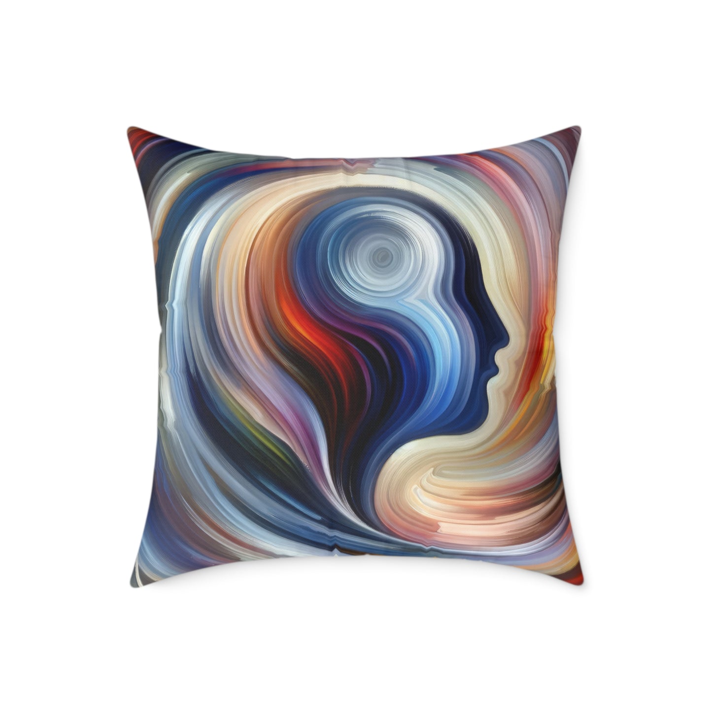 Harmonious Mindset Abstract Spun Polyester Pillow