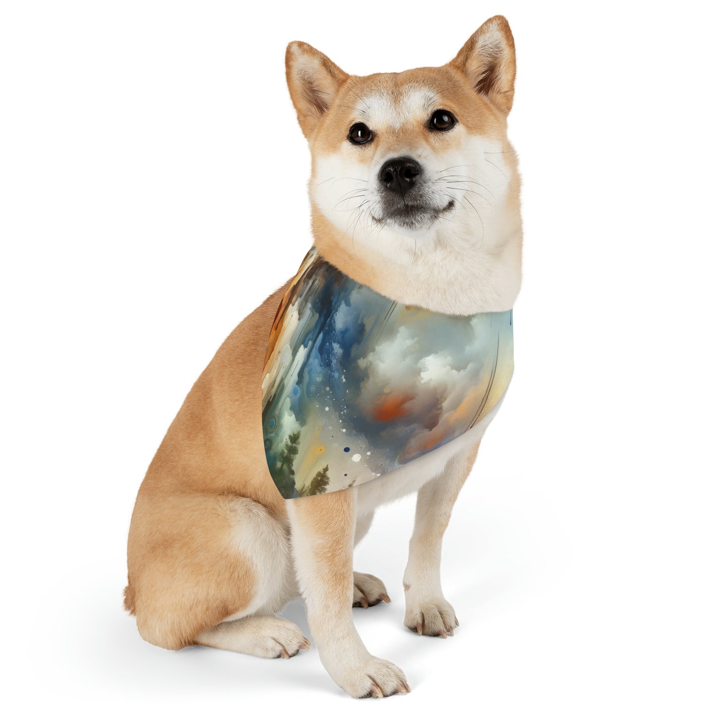 Inner Journey Abstract Pet Bandana Collar
