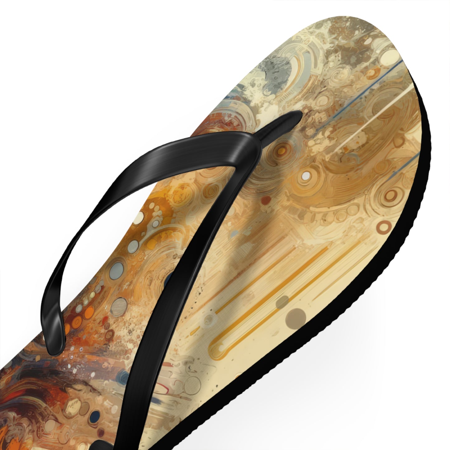 Dynamic Cultural Mosaic Flip Flops