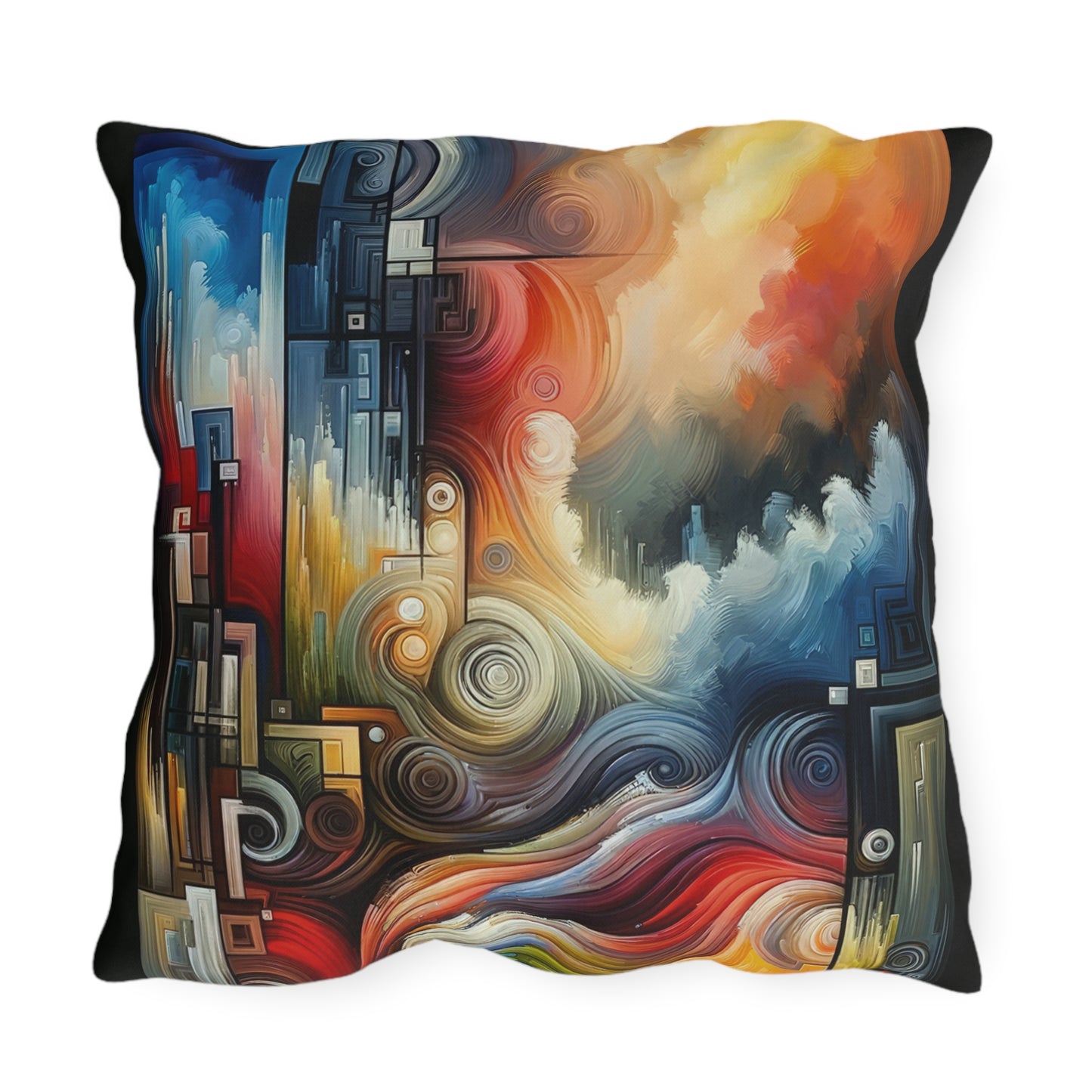 Tuning Essence Abstract Outdoor Pillows