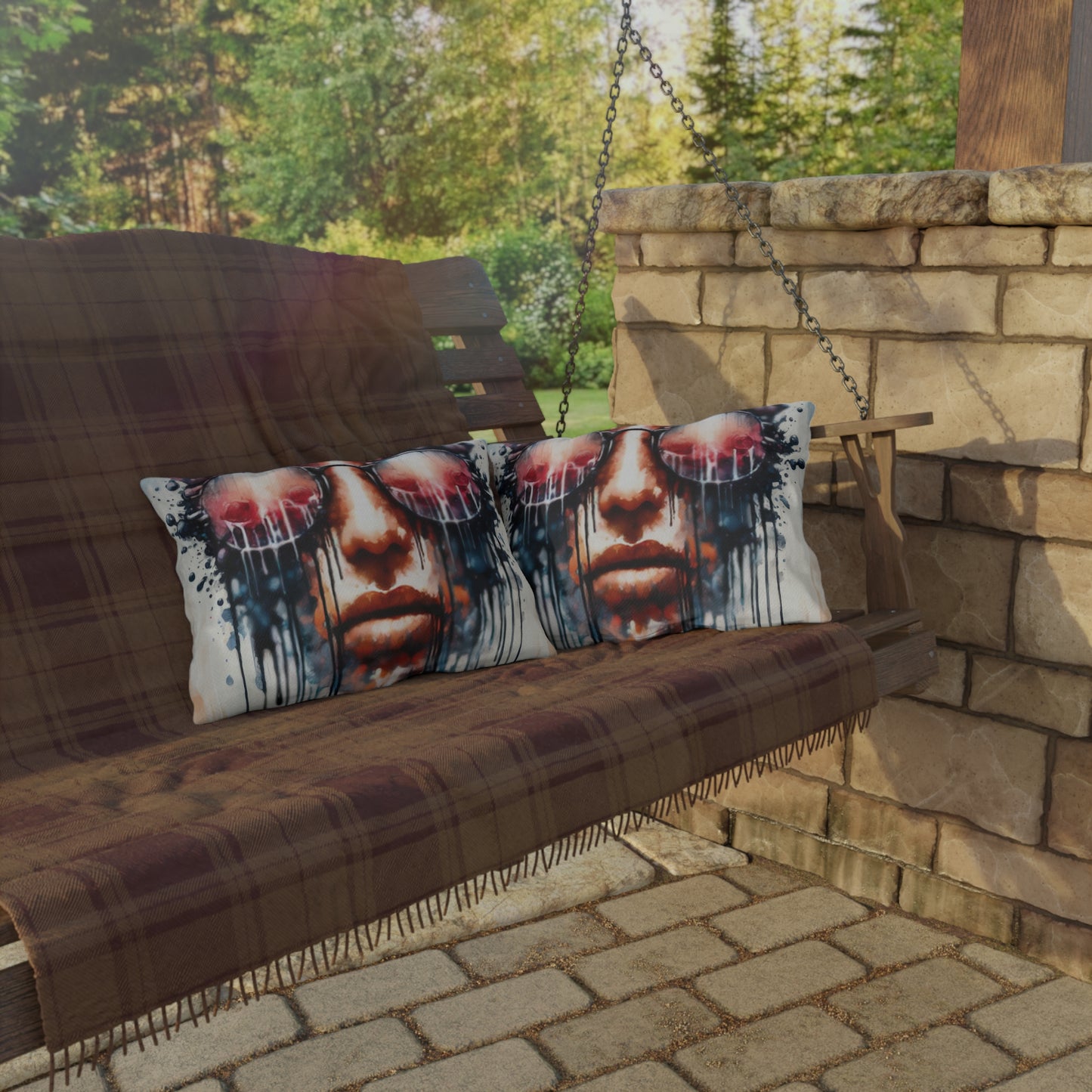 Perception Cleansing Tachism Outdoor Pillows