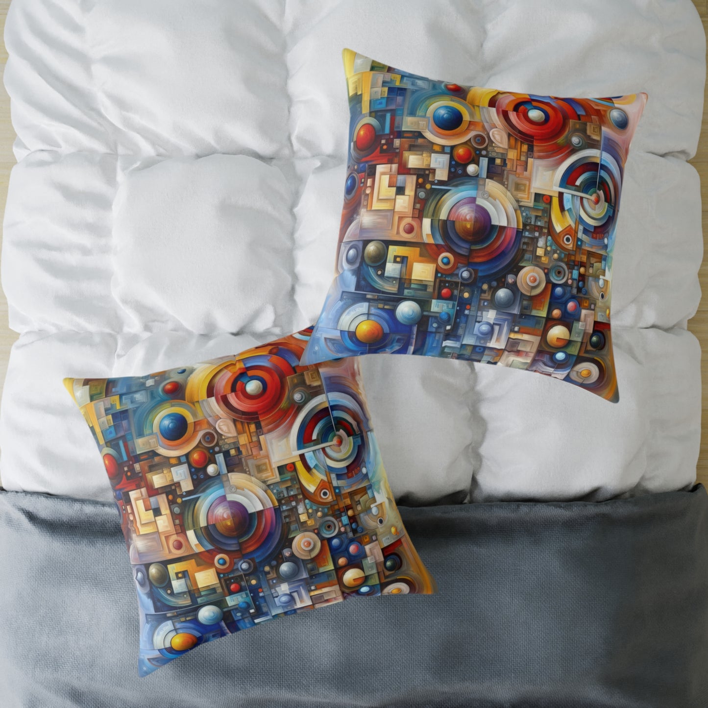 Coexistence Harmony Code Spun Polyester Pillow
