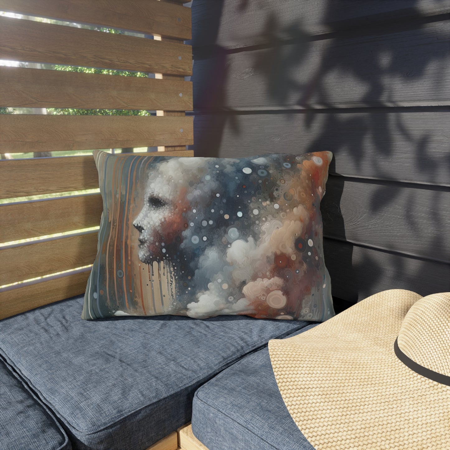 Ephemeral Hour Residue Outdoor Pillows