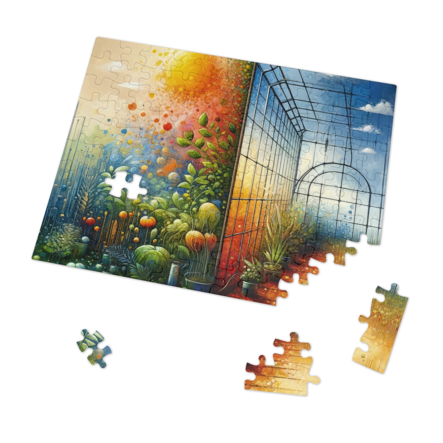 Greenhouse Digital Genesis Jigsaw Puzzle (30, 110, 252, 500,1000-Piece)