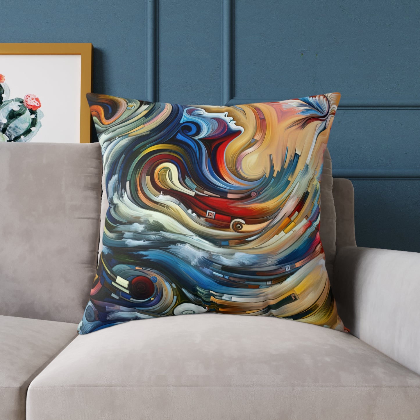 Gratitude Melodic Transformation Spun Polyester Pillow