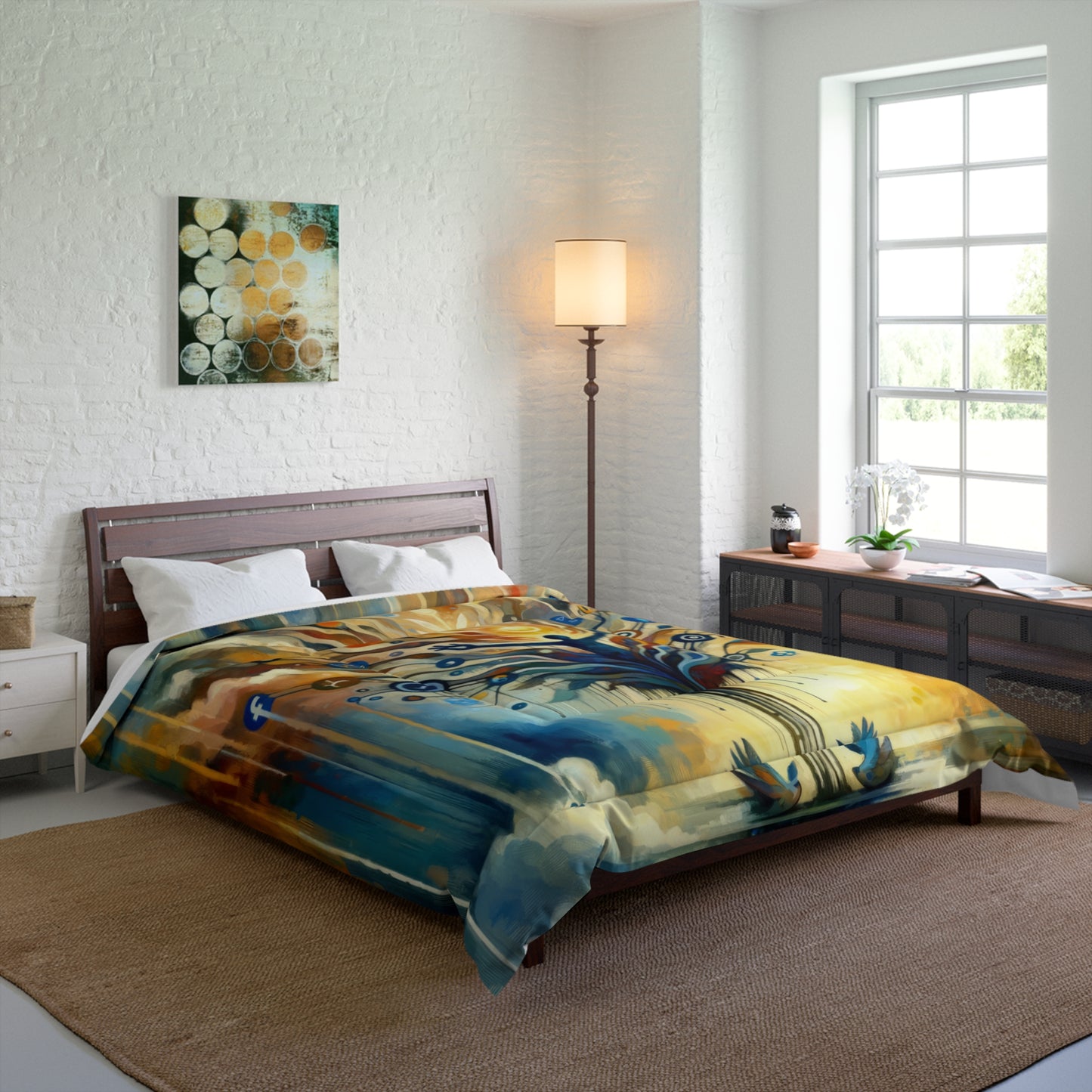 Reflective Digital Meditation Comforter