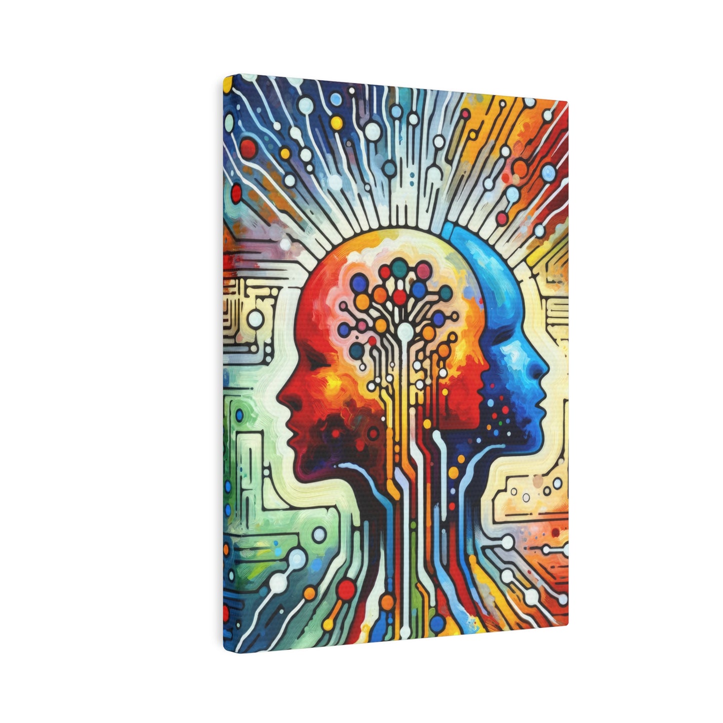 Empathetic Connection Abstract Canvas Photo Tile