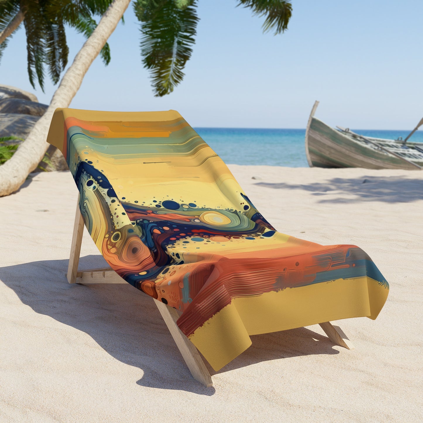 Patience Essence Tachism Beach Towel