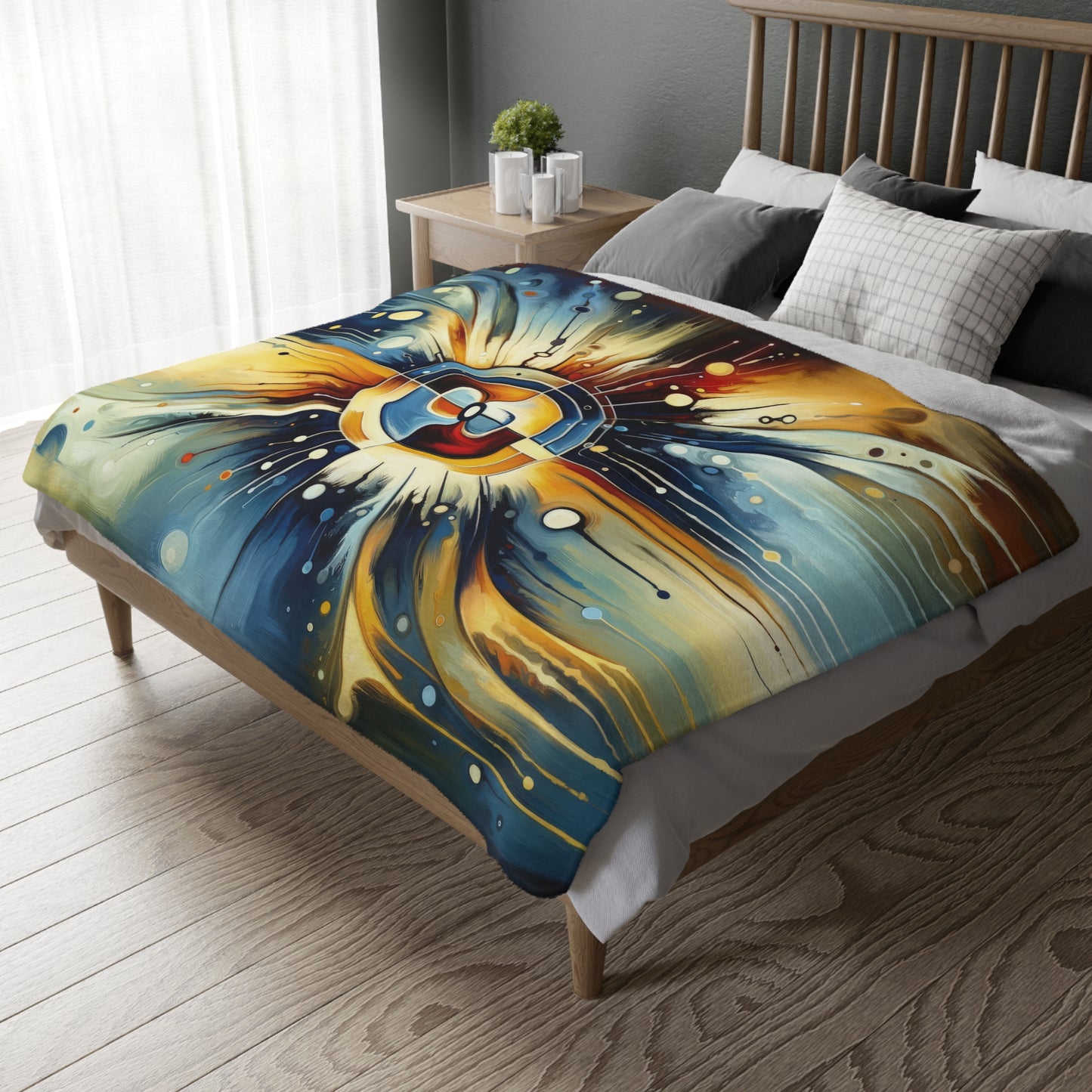 Compassionate Ethical Guidance Velveteen Microfiber Blanket (Two-sided print)