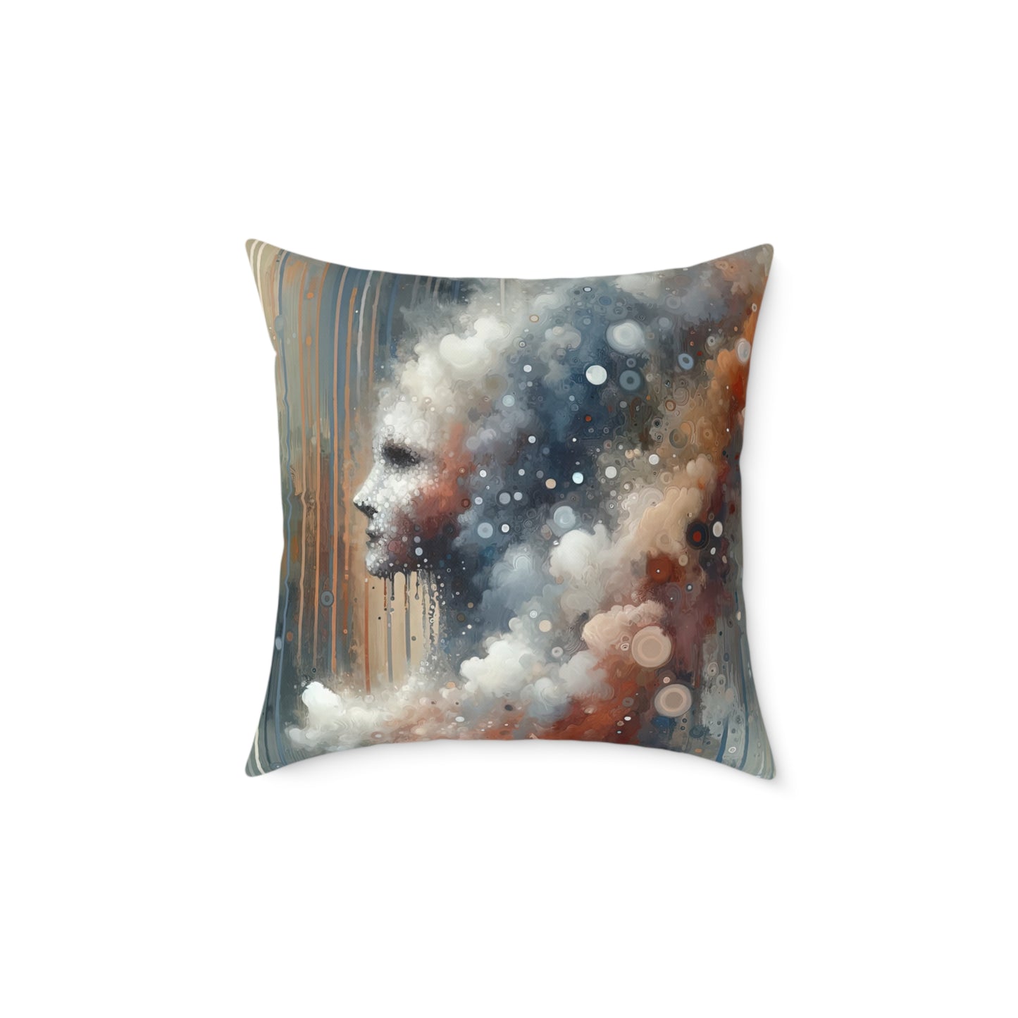 Ephemeral Hour Residue Spun Polyester Pillow