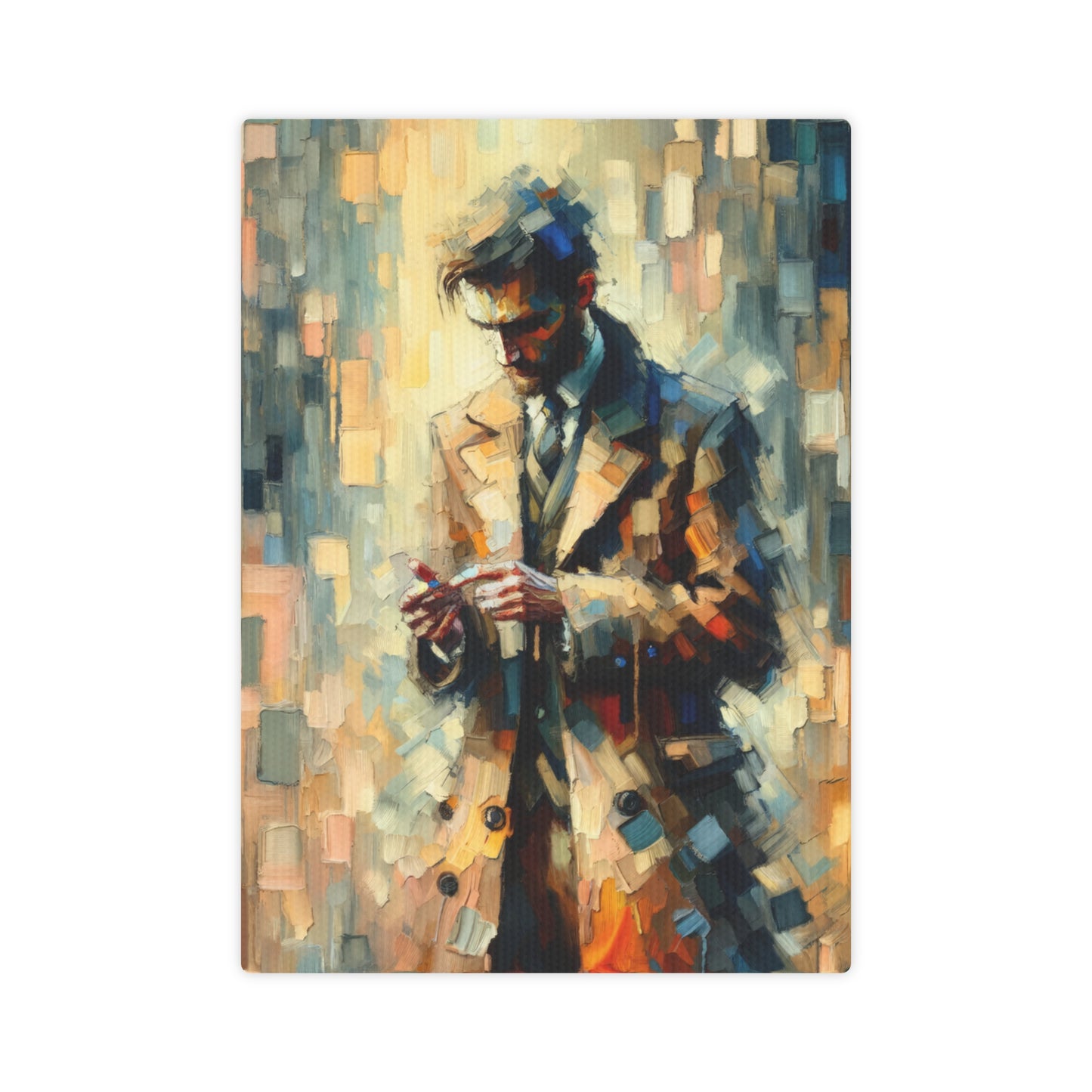Urban Tachism Encounter Canvas Photo Tile