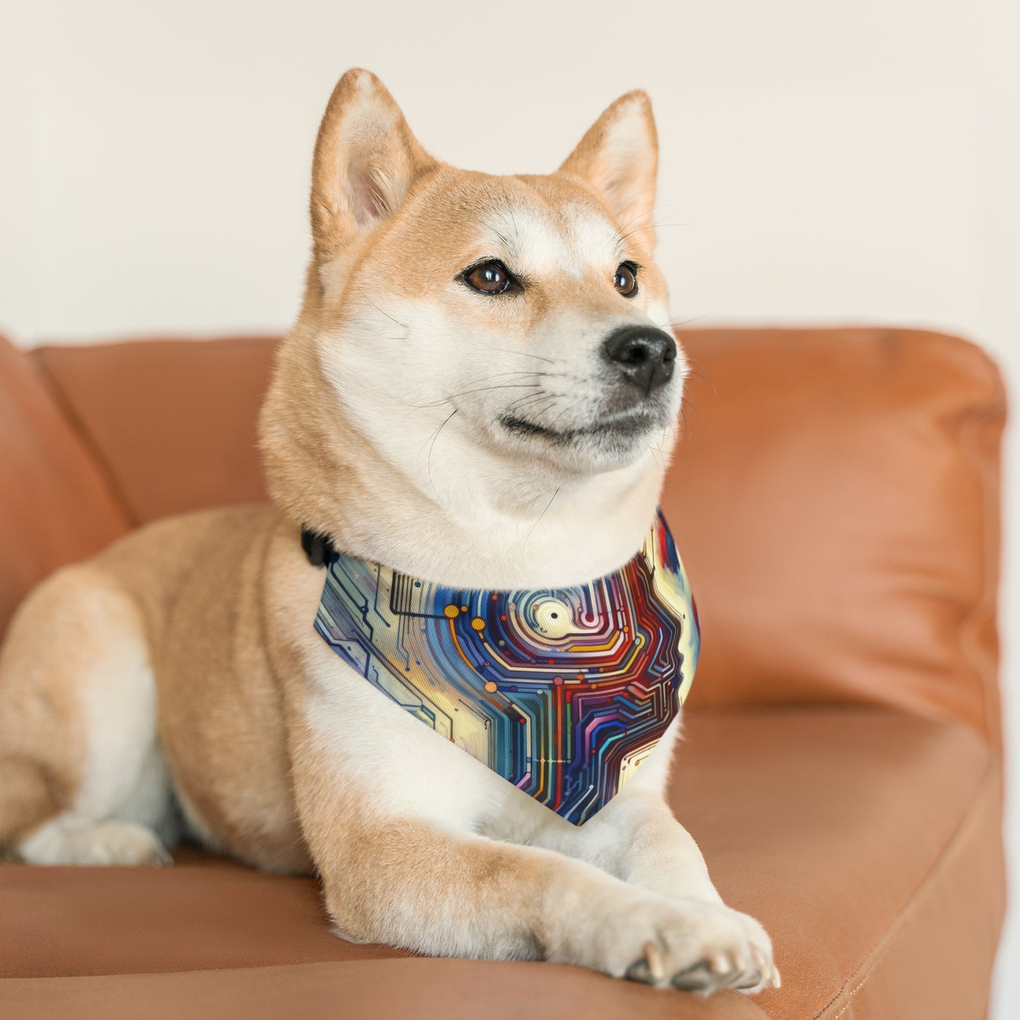 Supportive Digital Empathy Pet Bandana Collar