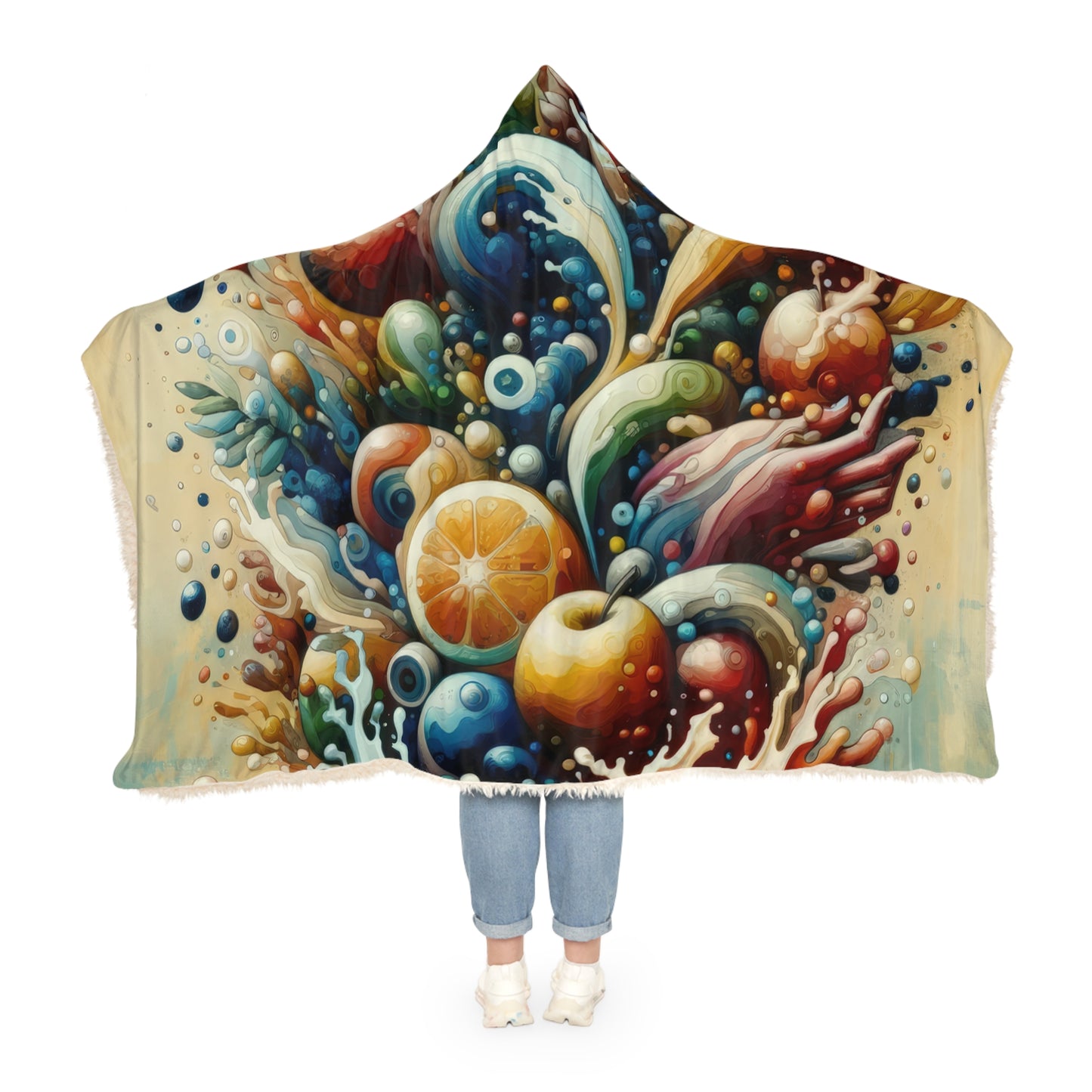 Nourishing Tachism Symphony Snuggle Blanket