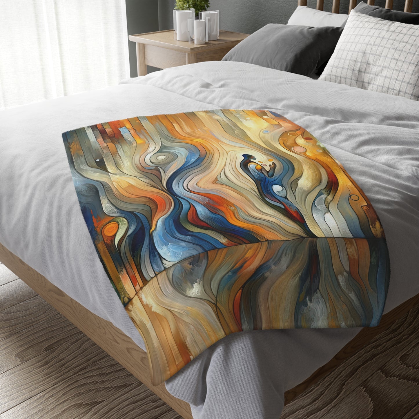 Self Embrace Benevolence Velveteen Microfiber Blanket (Two-sided print)