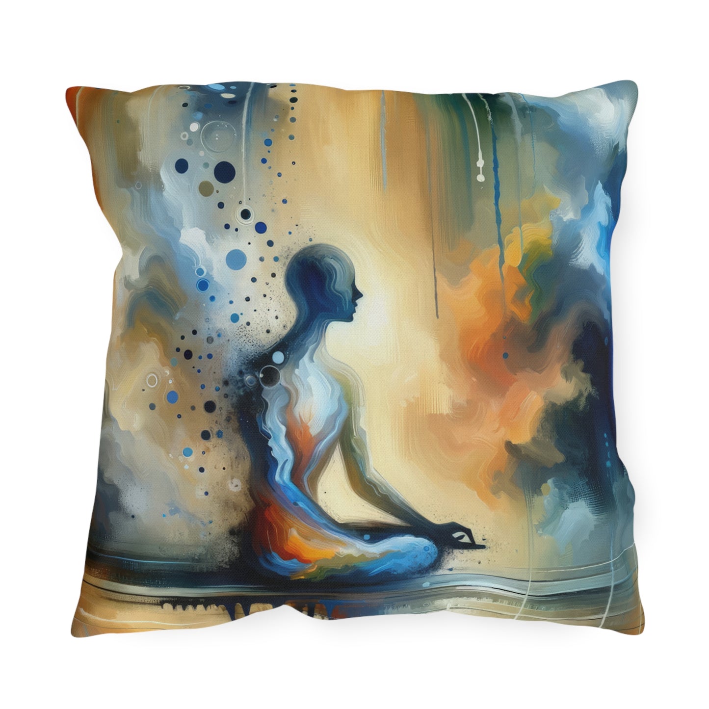 Resonance Abstract Healing Outdoor Pillows