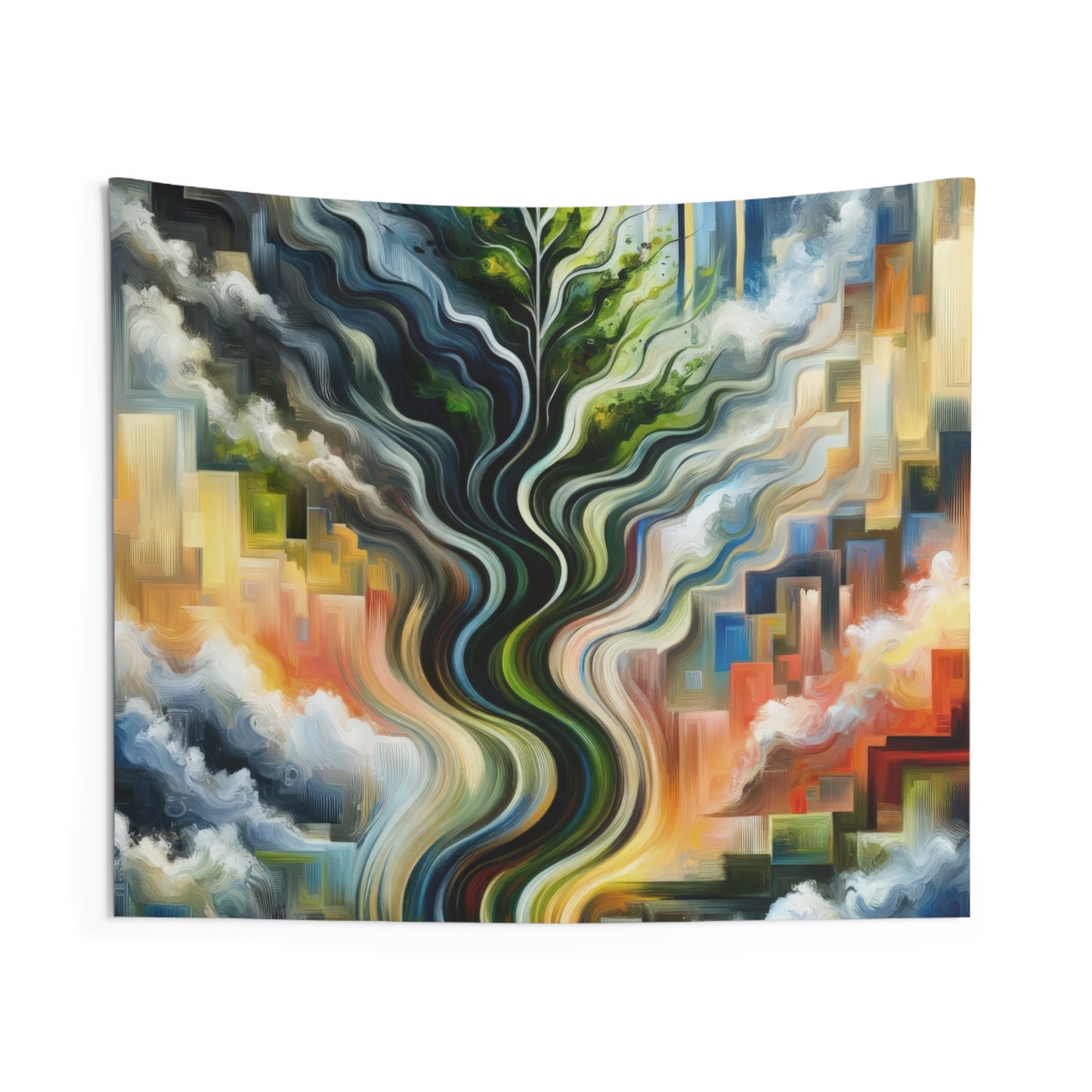 Eternal Digital Contrast Indoor Wall Tapestries