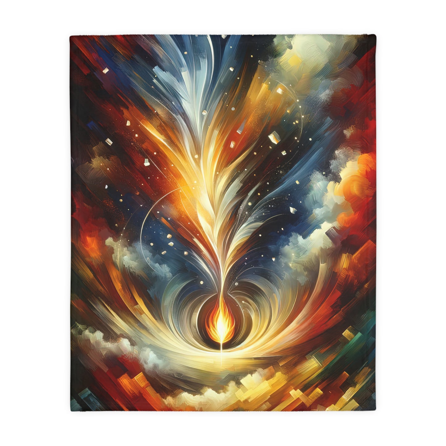 Igniting Transformational Currents Velveteen Microfiber Blanket (Two-sided print)