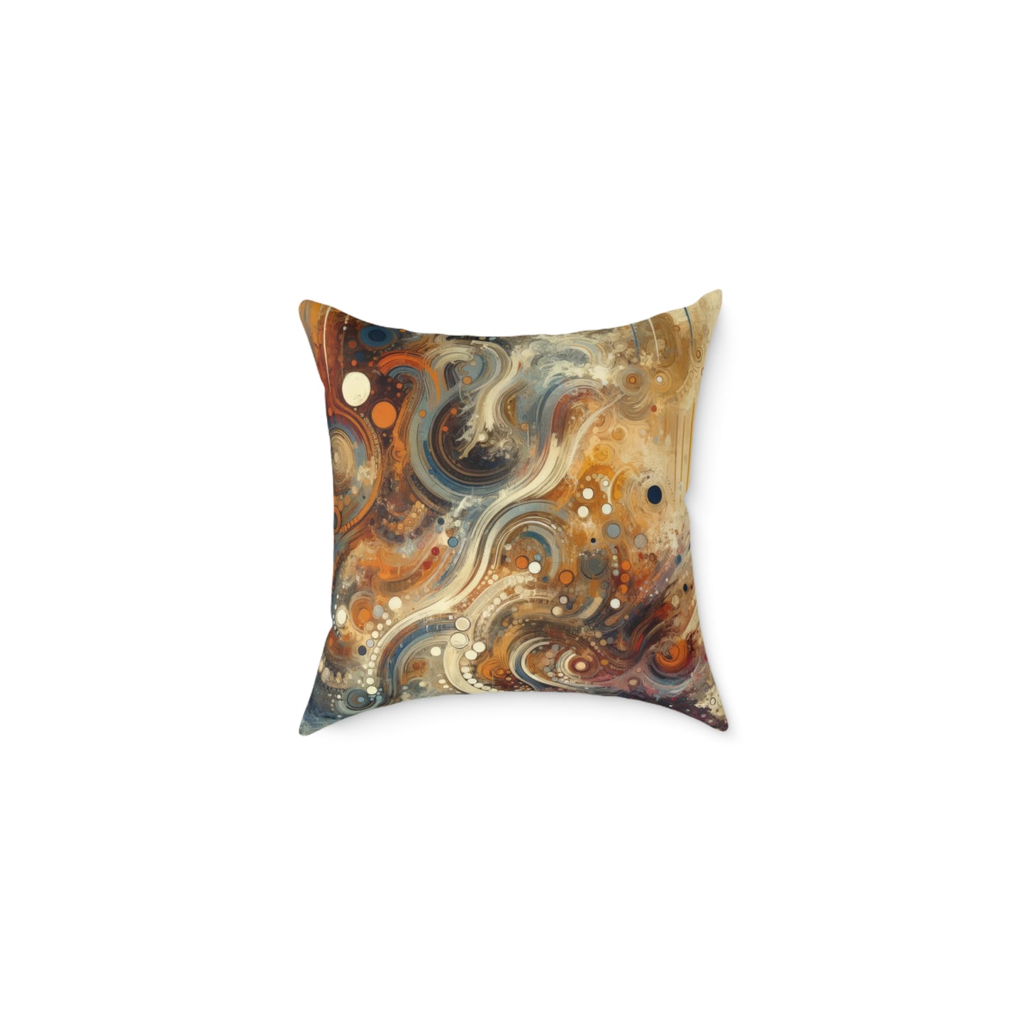 Dynamic Cultural Mosaic Spun Polyester Pillow