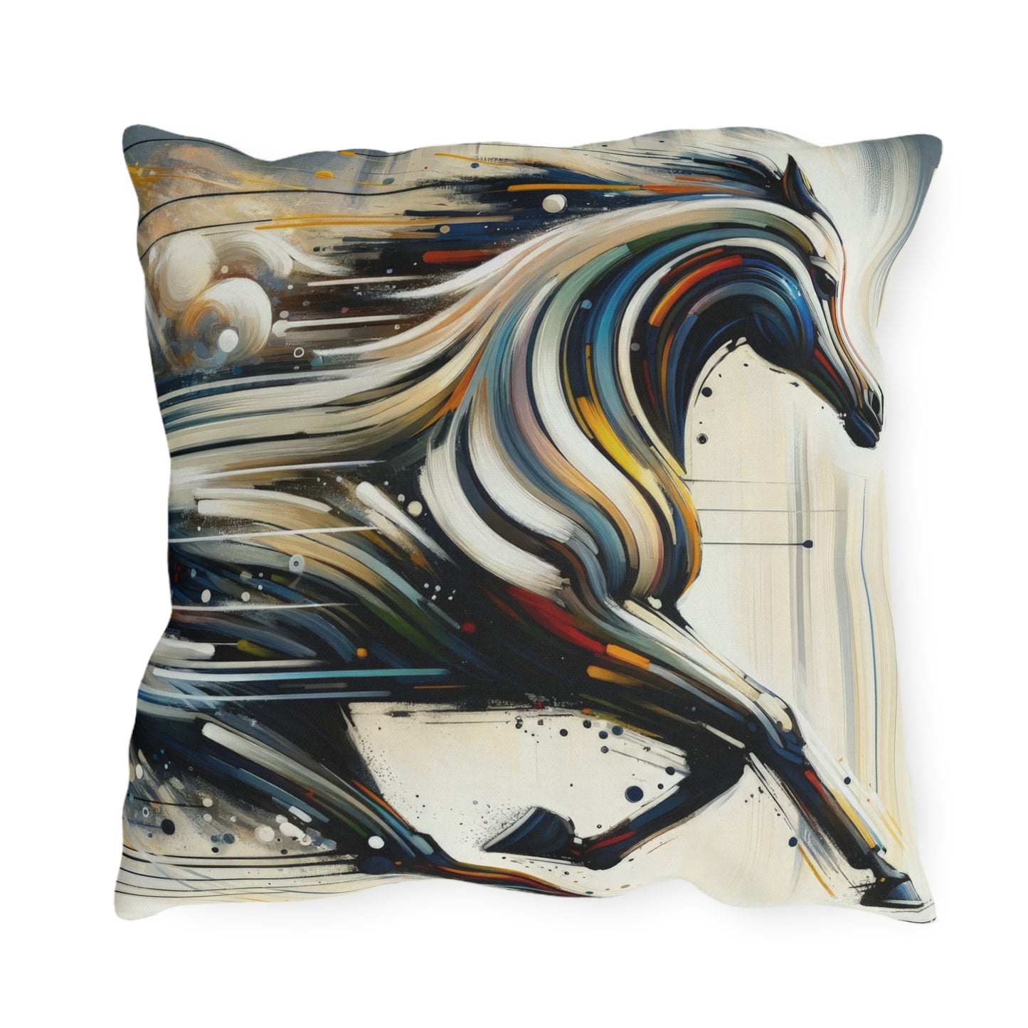 Hyperlinked Horsepower Gallop Outdoor Pillows