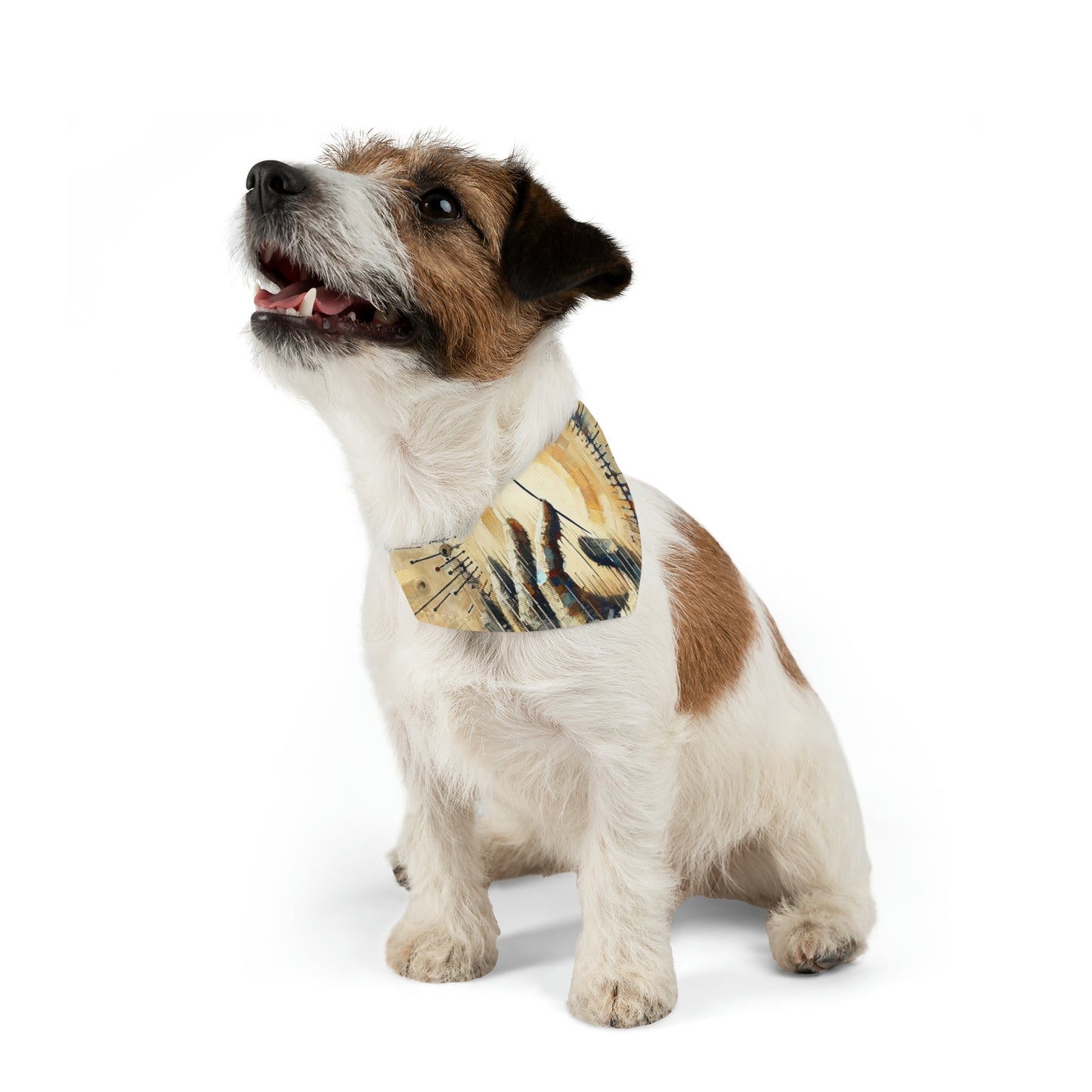 Sovereign Reflective Tachism Pet Bandana Collar