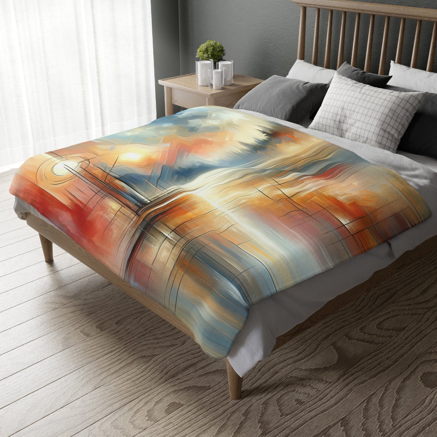 Simplicity Symphony Harmony Velveteen Microfiber Blanket (Two-sided print)