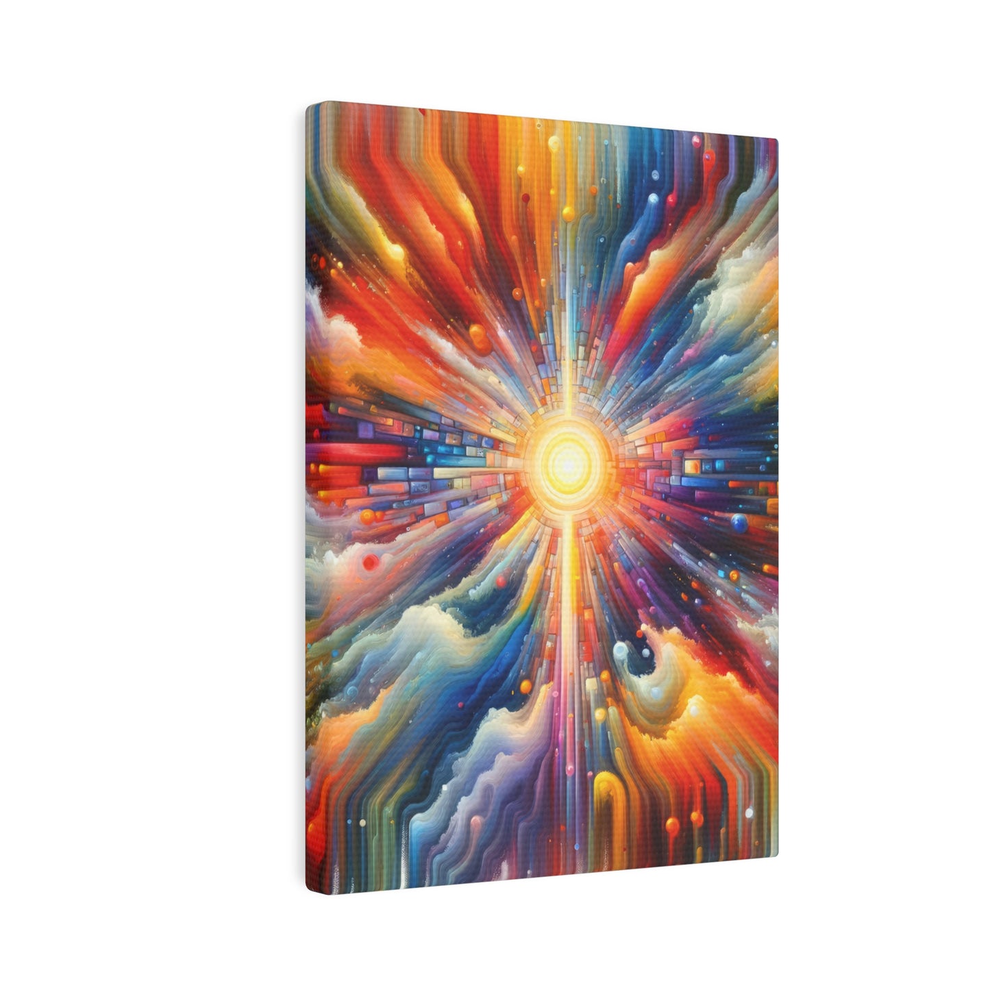 Kaleidoscopic Tachism Breath Canvas Photo Tile