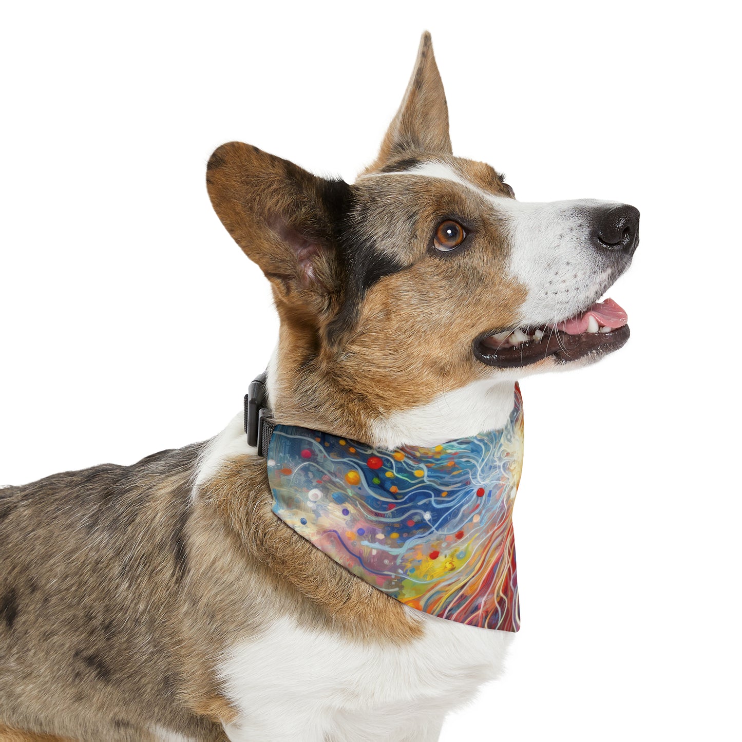 Emotive Yarn Explosion Pet Bandana Collar