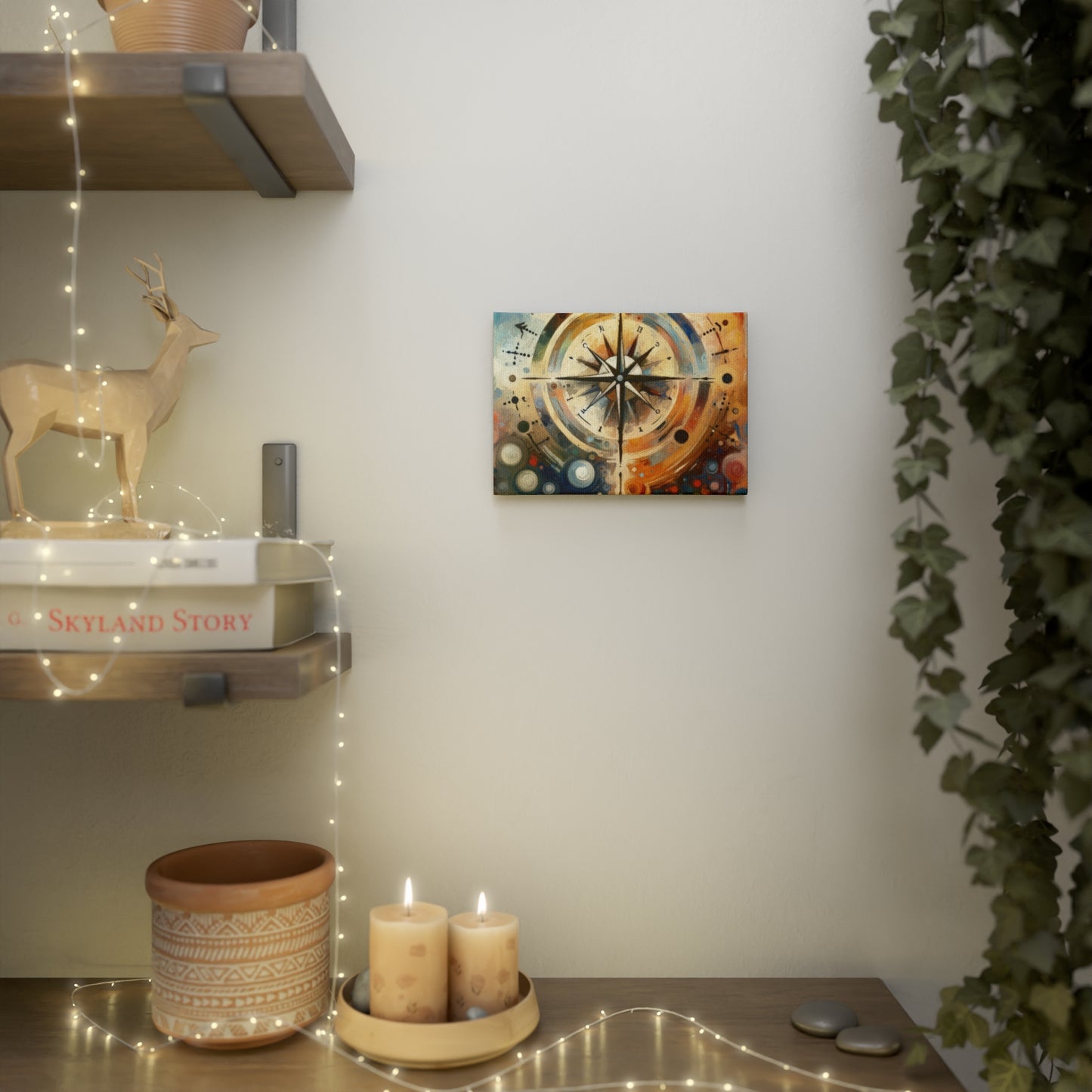 Guidance Abstract Compass Canvas Photo Tile