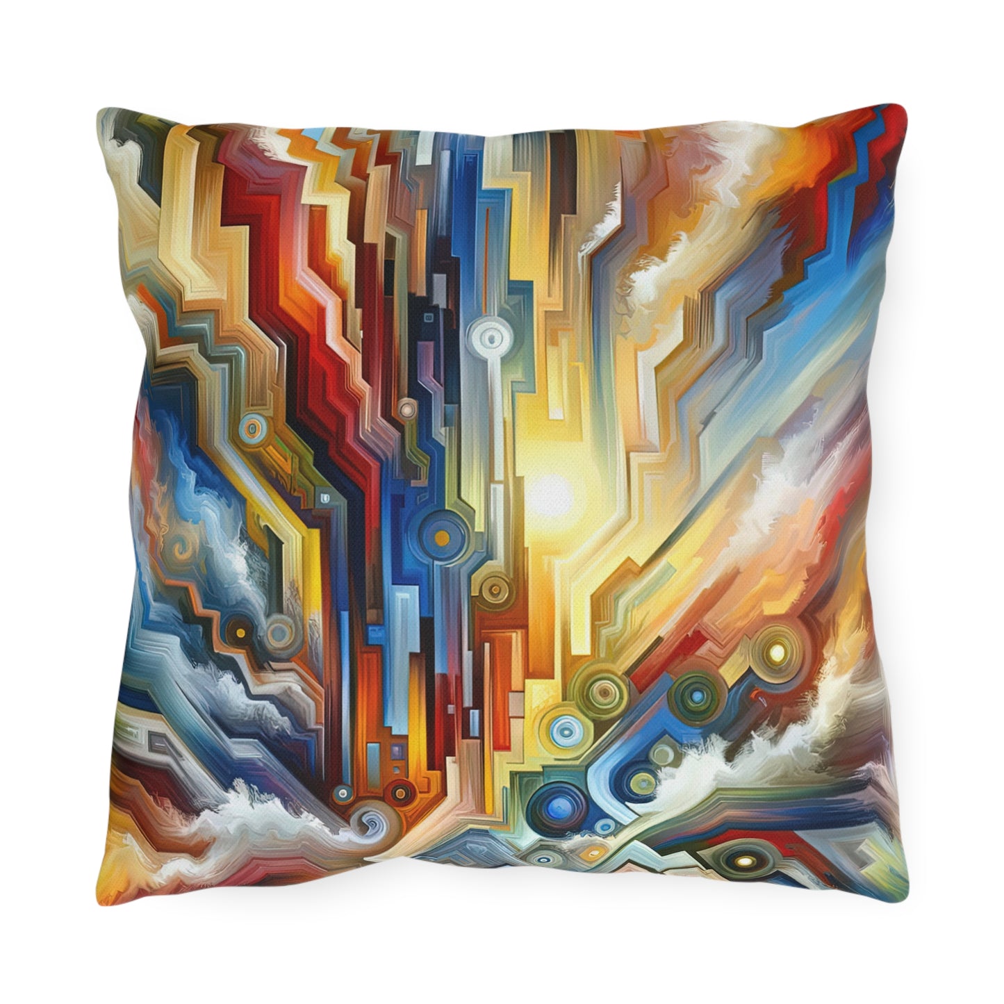 Unity Abstract Vibrancy Outdoor Pillows