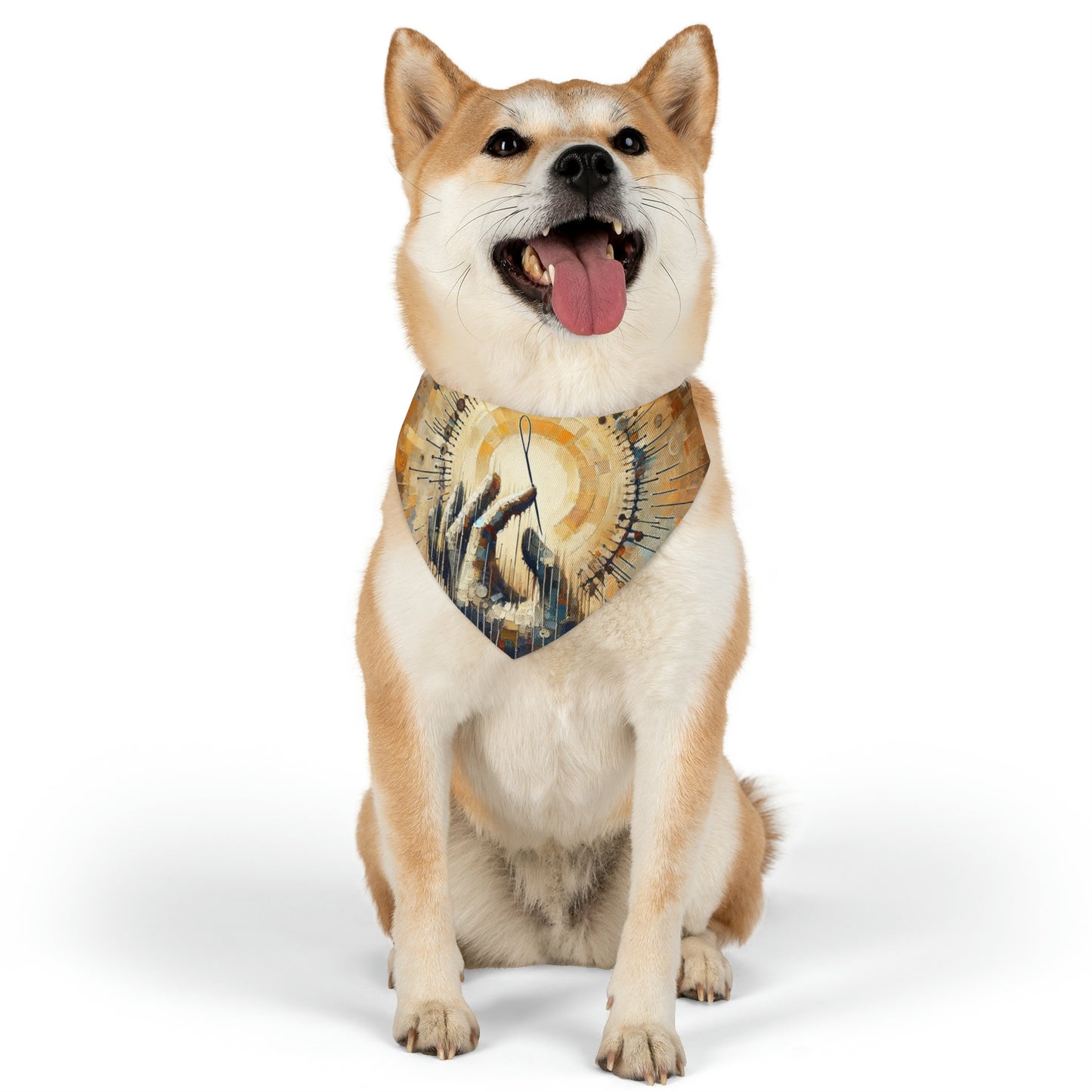 Sovereign Reflective Tachism Pet Bandana Collar