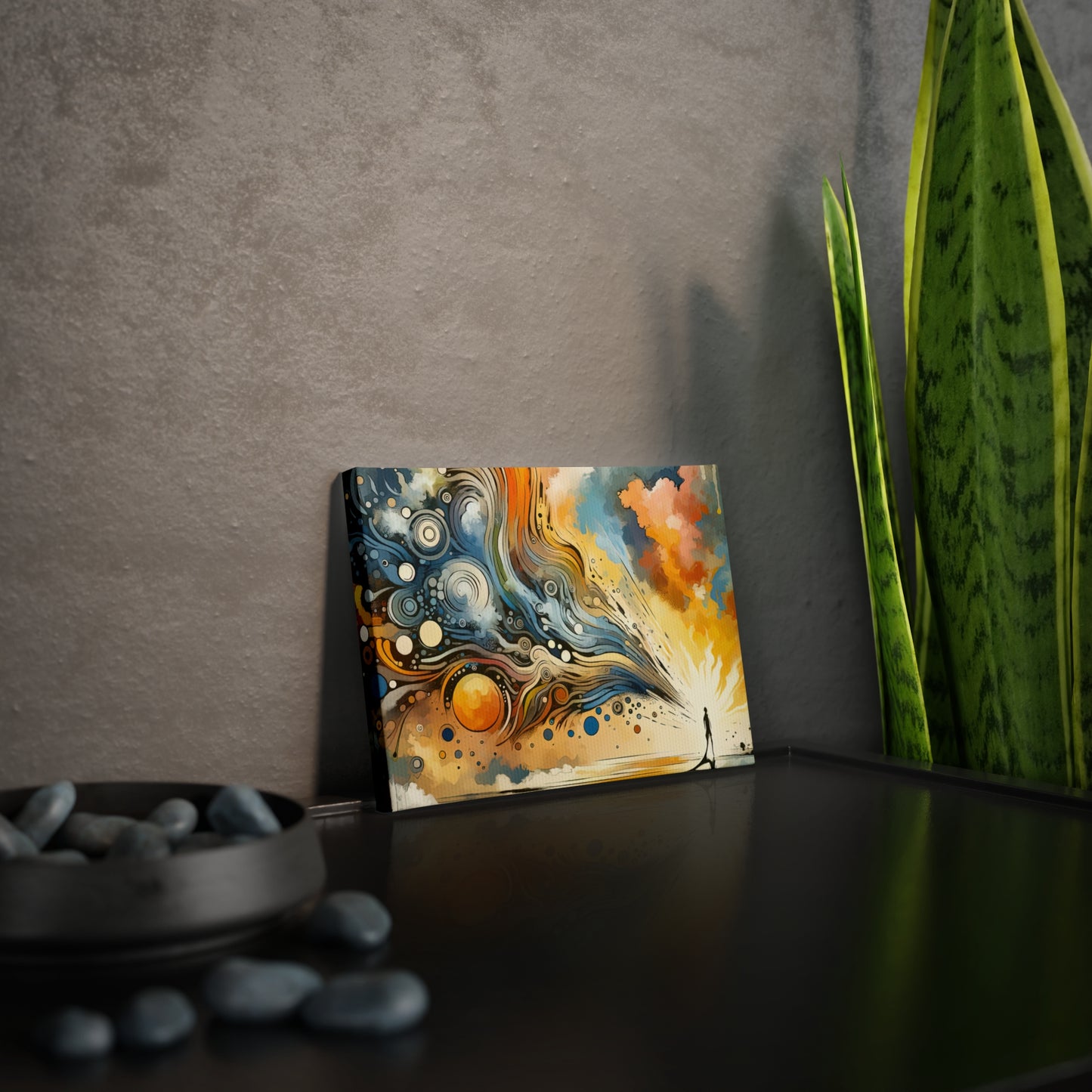 Intentional Awakening Reflection Canvas Photo Tile