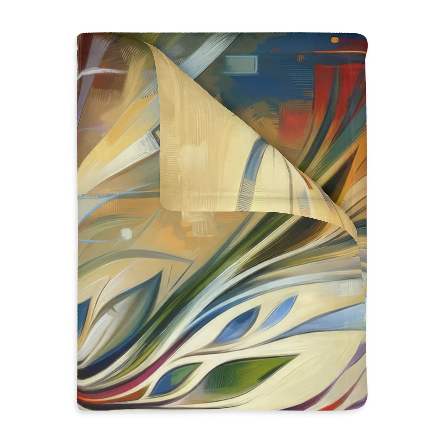 Pruning Distraction Tachism Velveteen Microfiber Blanket (Two-sided print)