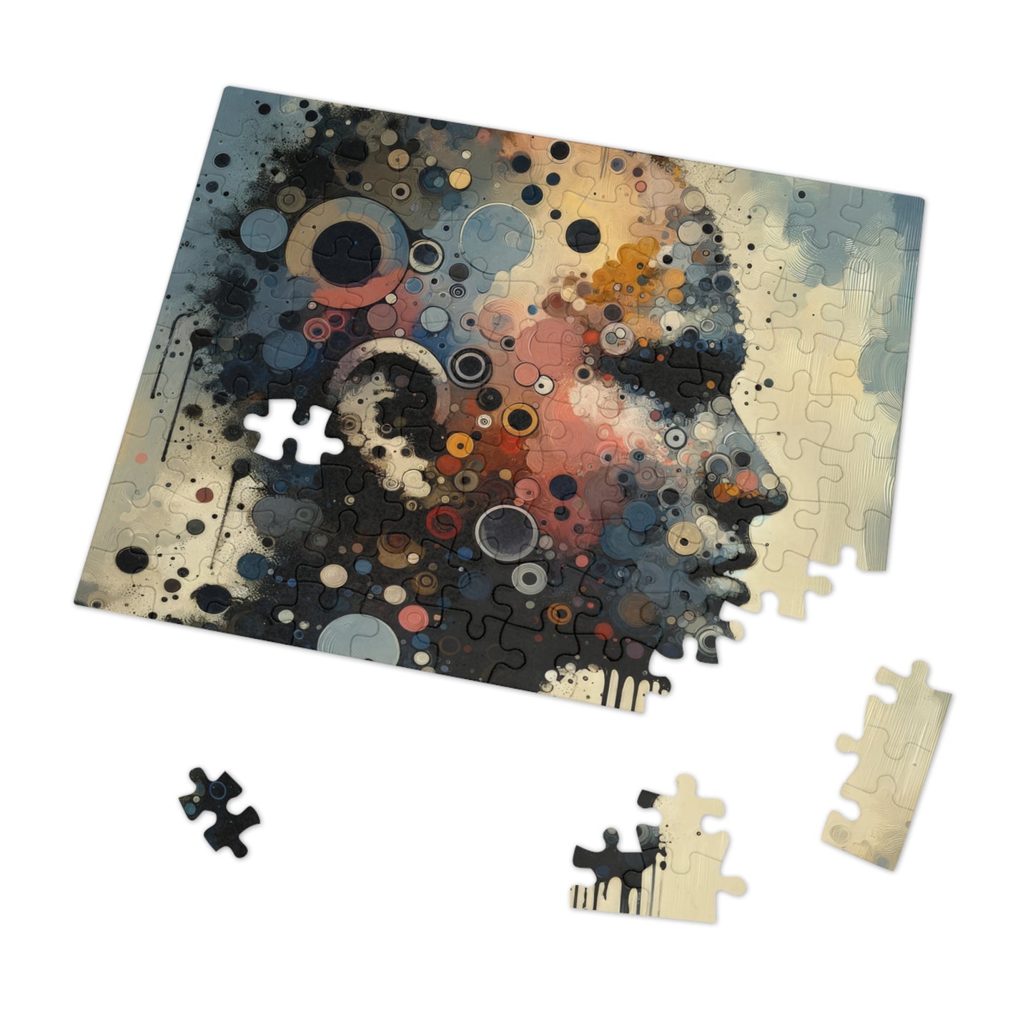 Reflective Tachism Contemplation Jigsaw Puzzle (30, 110, 252, 500,1000-Piece)