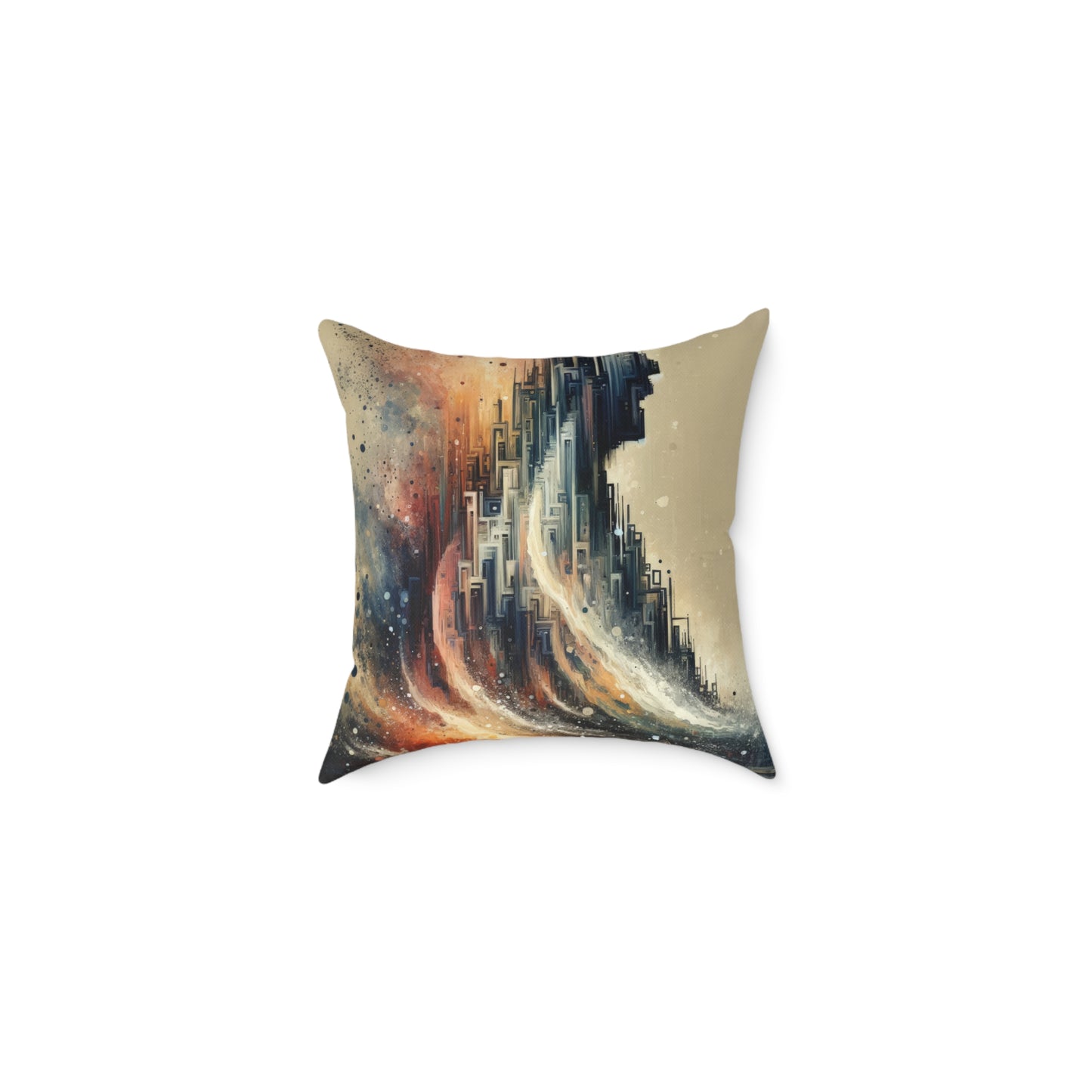 Enduring Echoes Resonance Spun Polyester Pillow